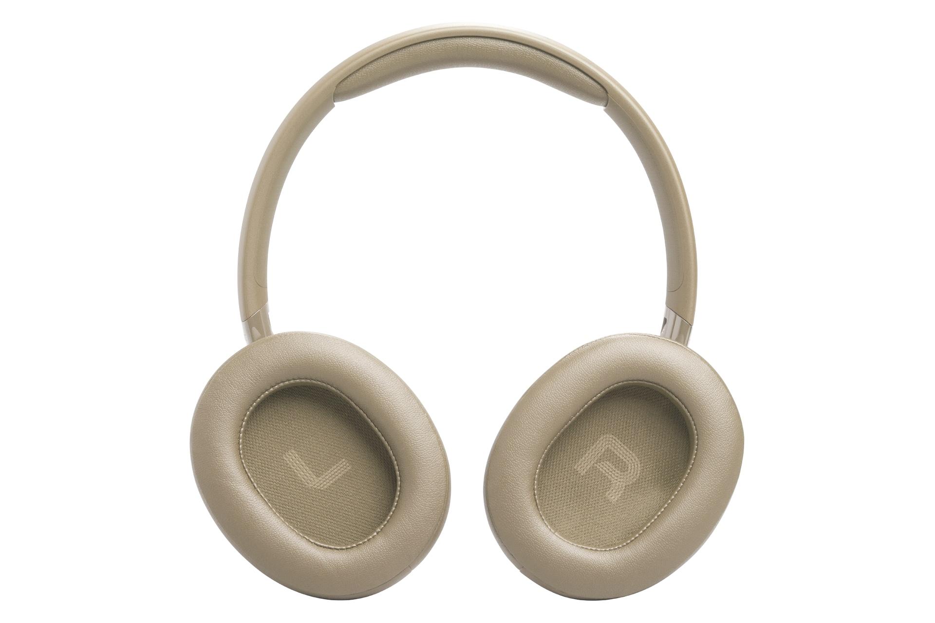 هدفون بی سیم جی بی ال JBL TUNE 730BT بژ از نمای روبرو