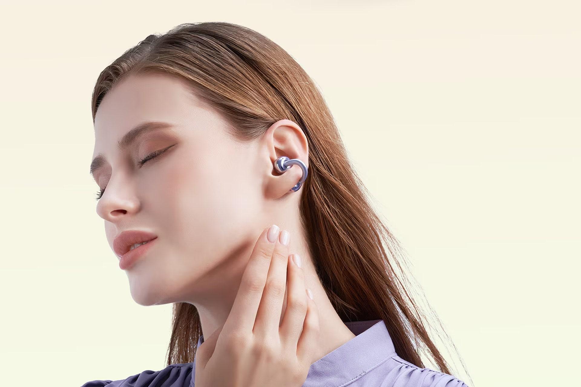 کاربری ایرباد بی سیم آنر HONOR CHOICE Earbuds Clip ارغوانی