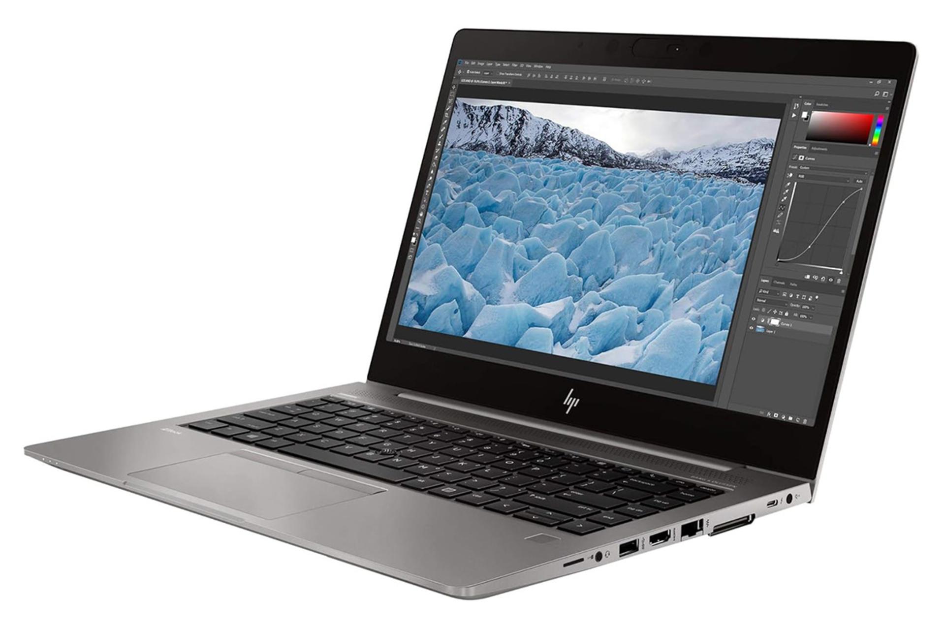 لپ تاپ اچ پی HP ZBook 14u G6 نمای جلو و راست
