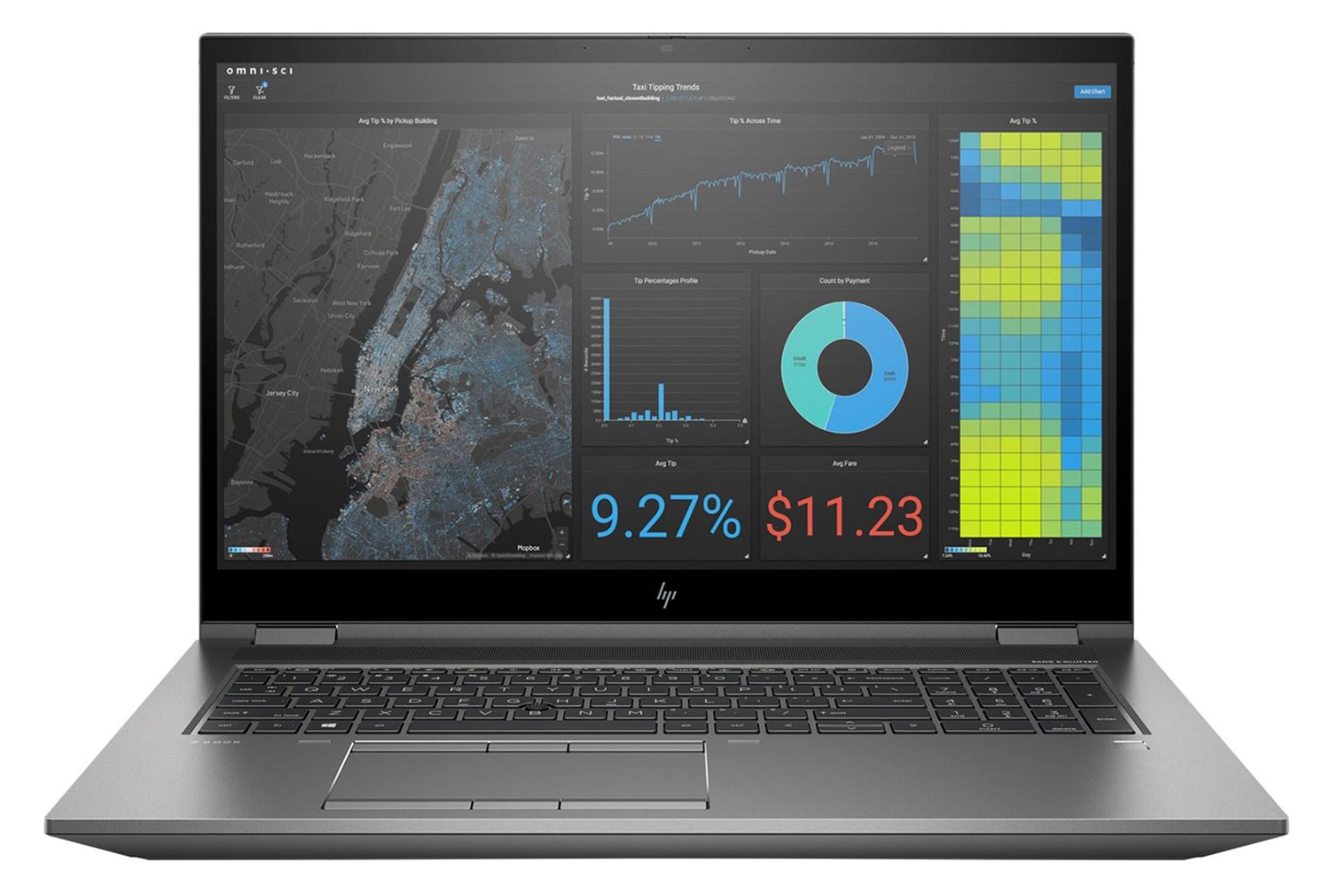 لپ تاپ اچ پی HP ZBook Fury 17 G7 نمای جلو
