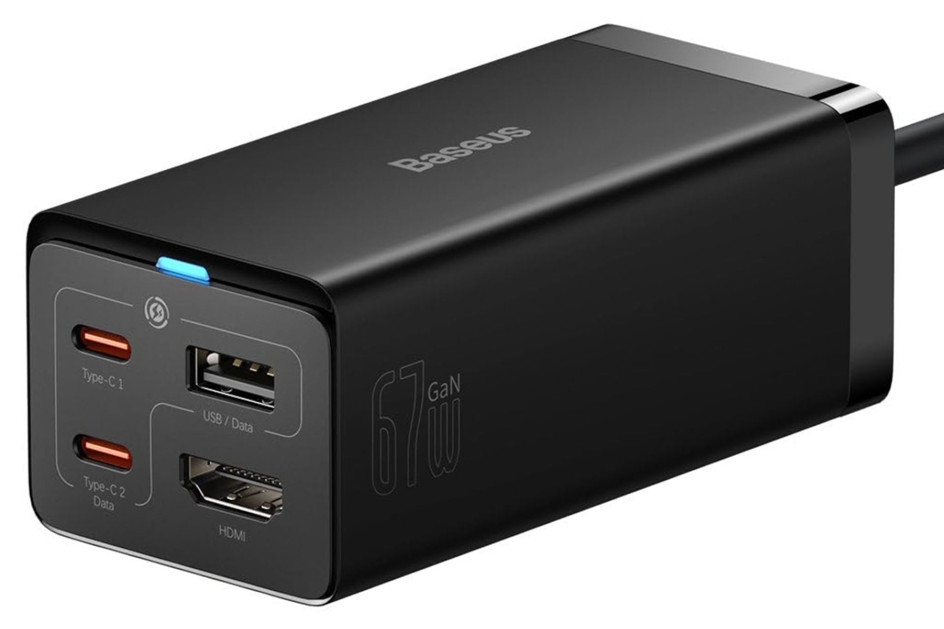 سمت راست شارژر باسئوس Baseus GaN5 Pro 67W
