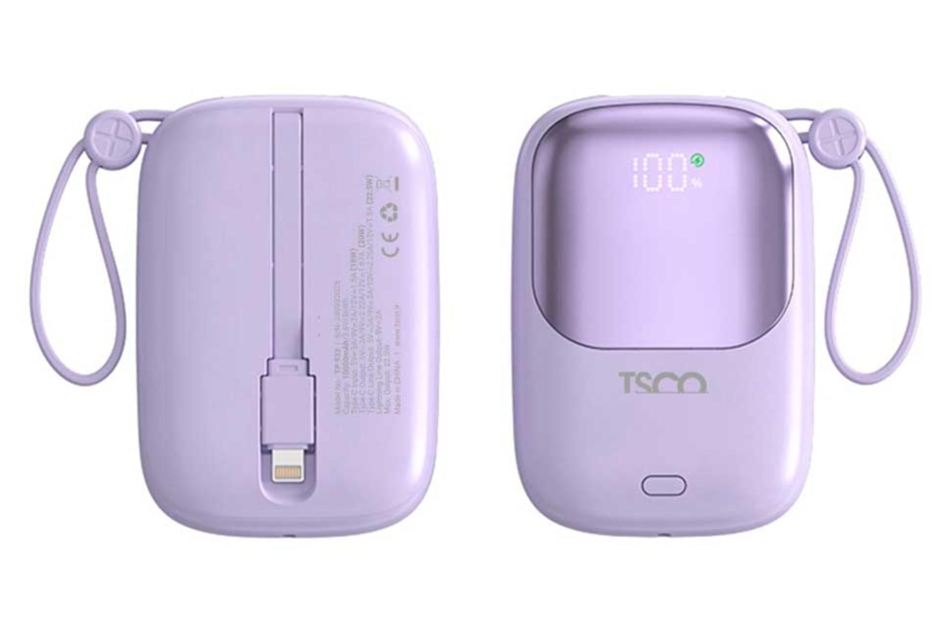پاور بانک تسکو TSCO TP 932 10000mAh بنفش