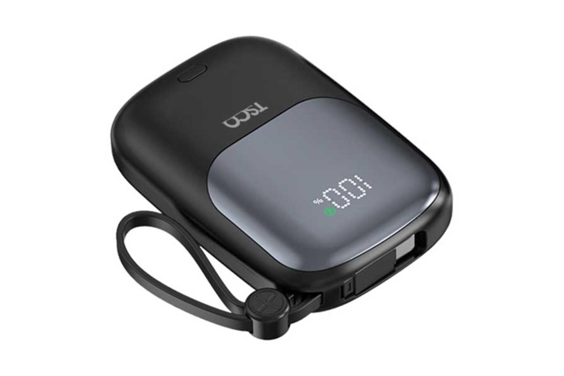 پاور بانک تسکو TSCO TP 932 10000mAh مشکی از نمای جانبی
