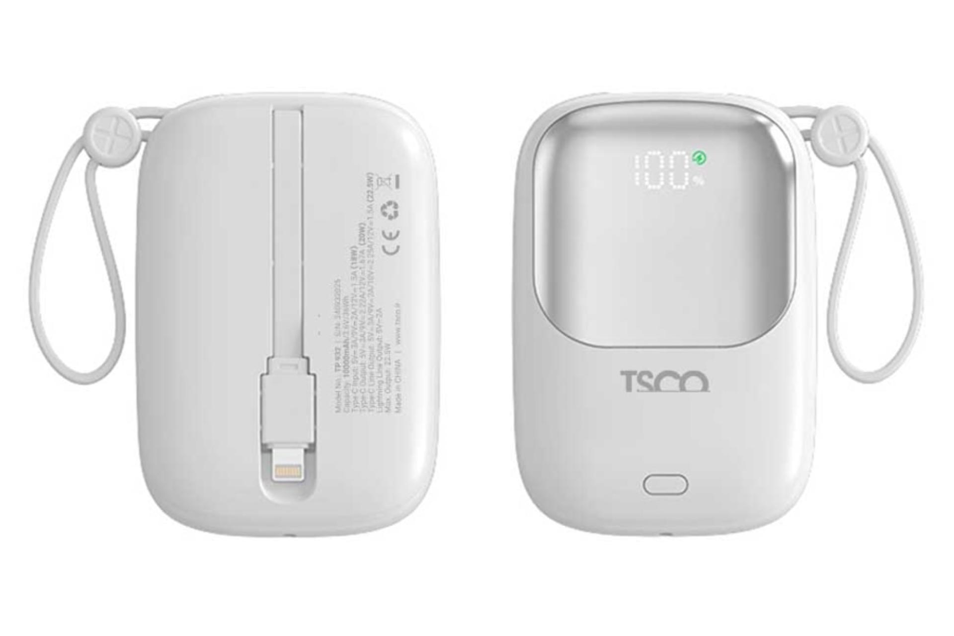 پاور بانک تسکو TSCO TP 932 10000mAh سفید