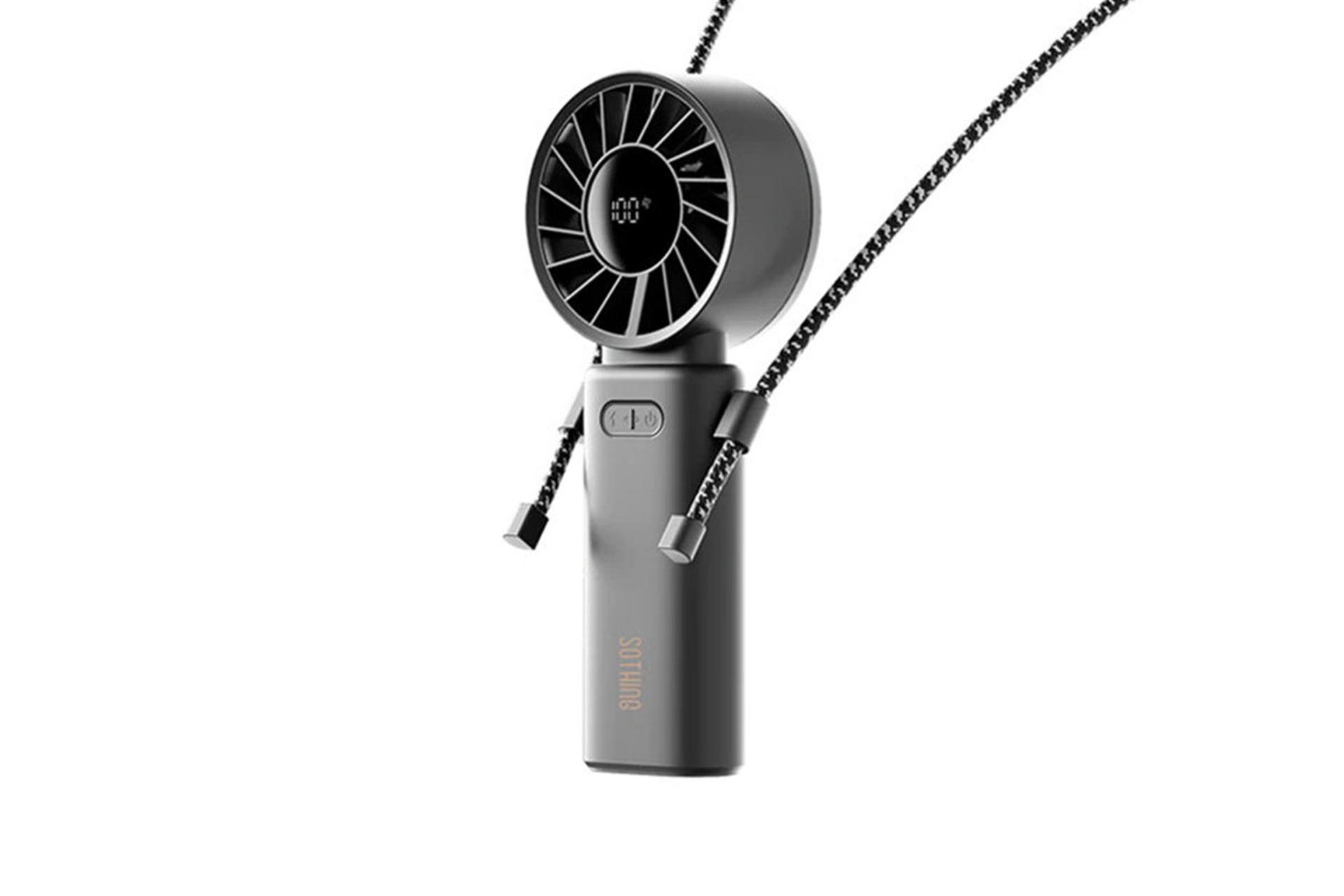 پنکه دستی شیائومی Xiaomi SOTHING Foldable Handheld Fan Engine Z با بند گردنی