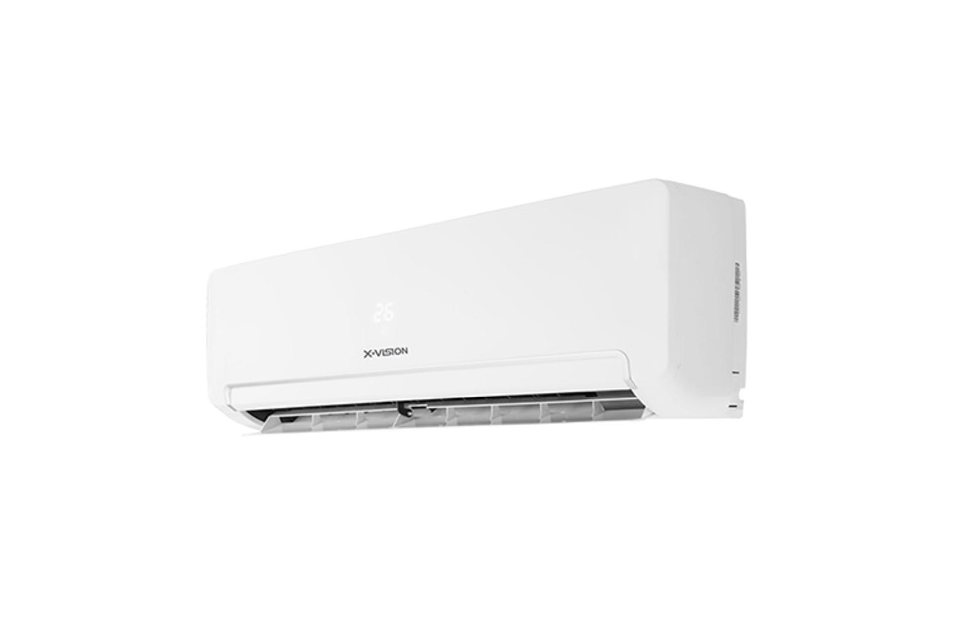 کولر گازی ایکس ویژن X.Vision XAC-30CHSA/HCT1 نمای راست با دریچه های باز