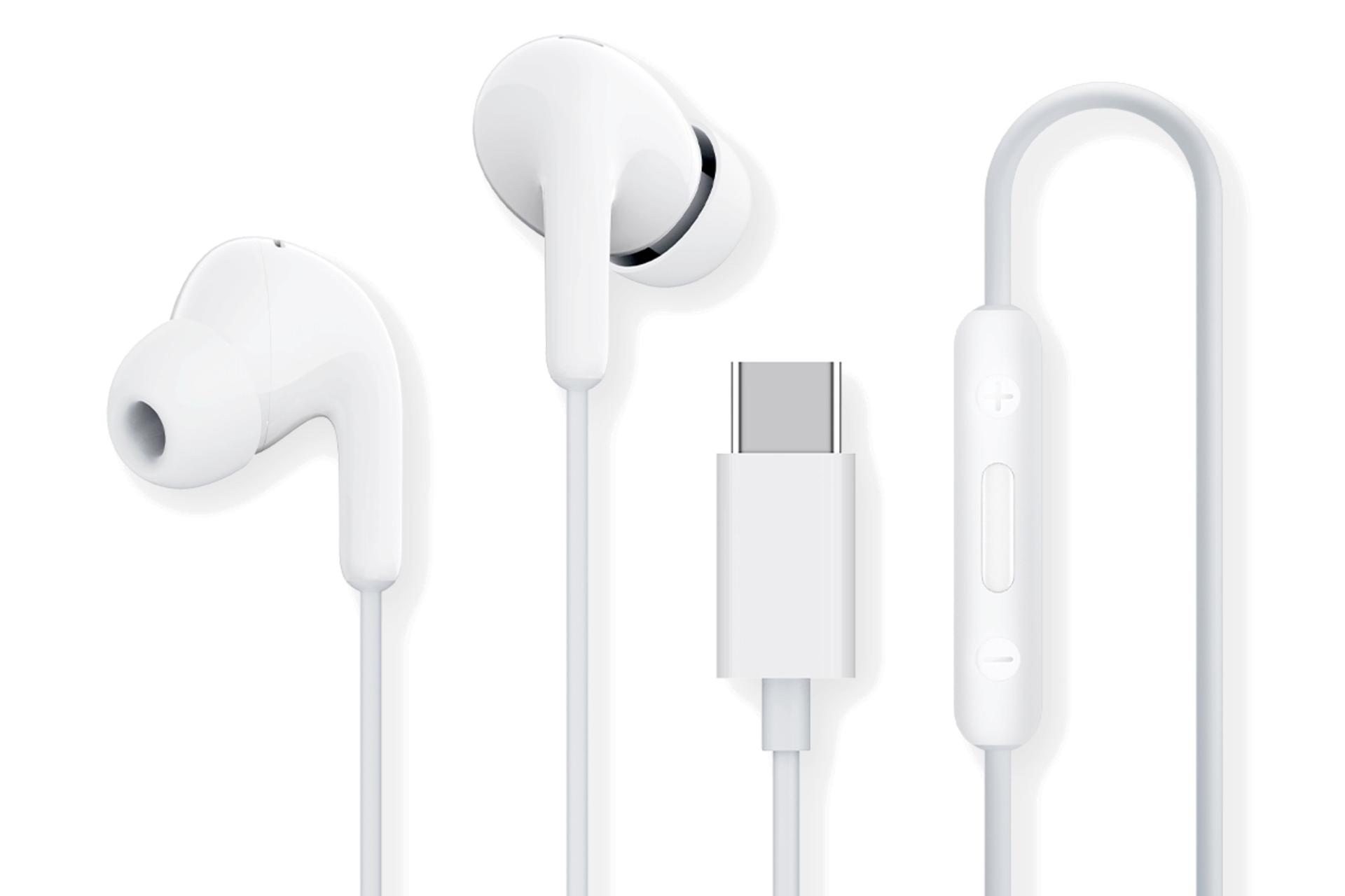 هدفون باسیم شیائومی Xiaomi Type-C Earphones سفید