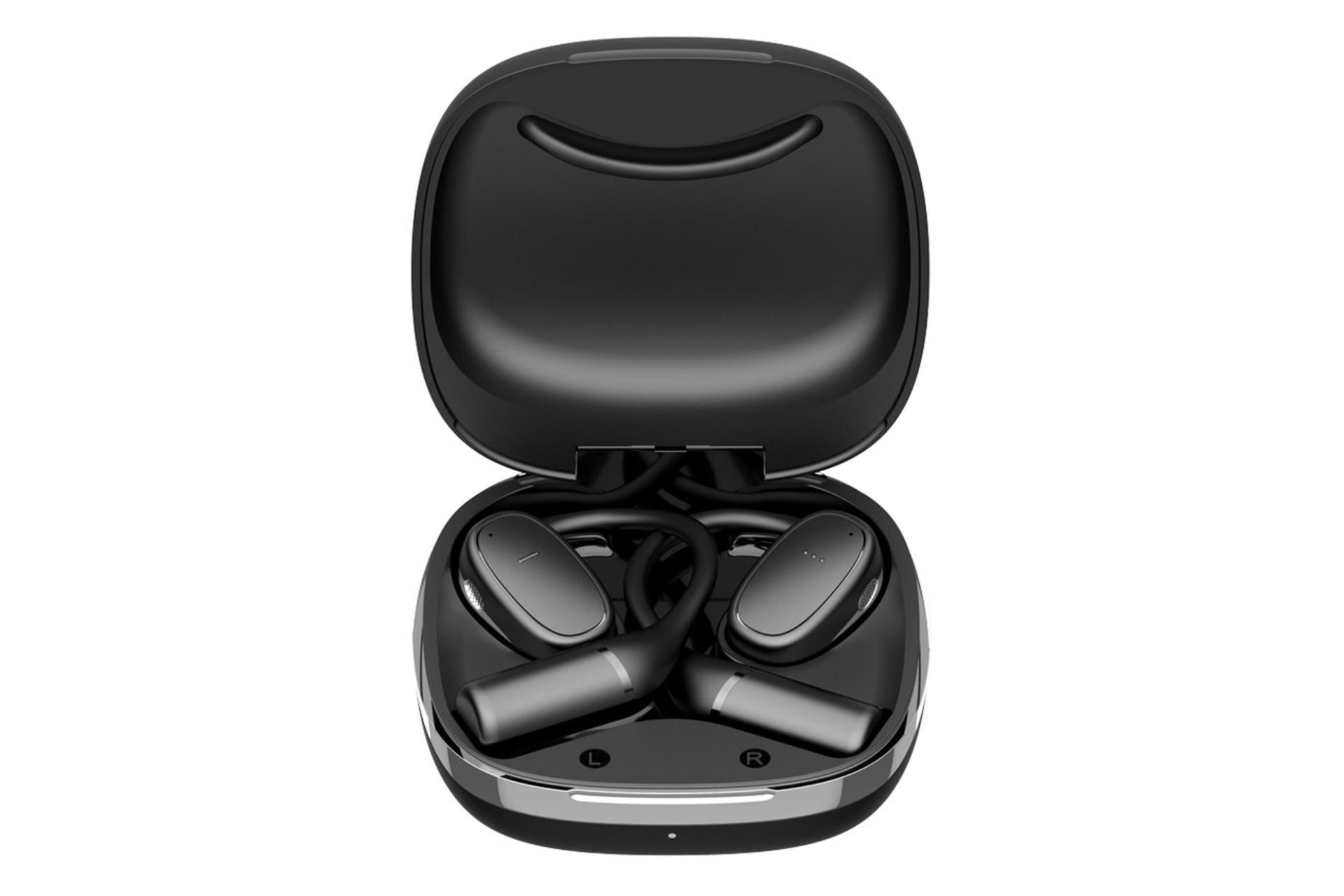 محفظه شارژ ایرباد بی سیم پاورولوجی Powerology OWS Earbuds PWLAU009 مشکی