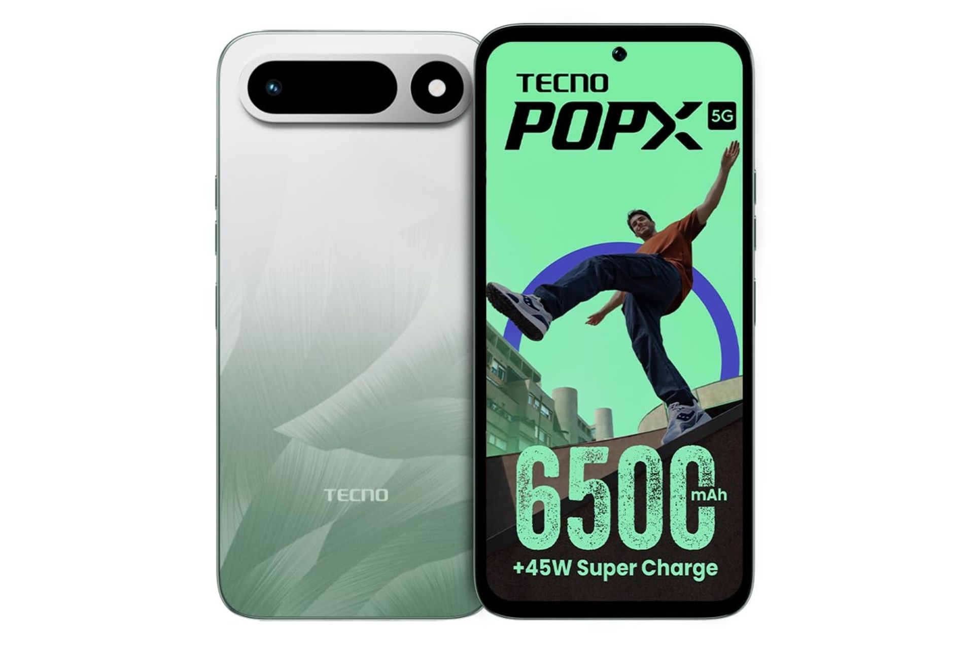 گوشی موبایل پاپ ایکس تکنو 5G سبز روشن / Tecno Pop X 5G