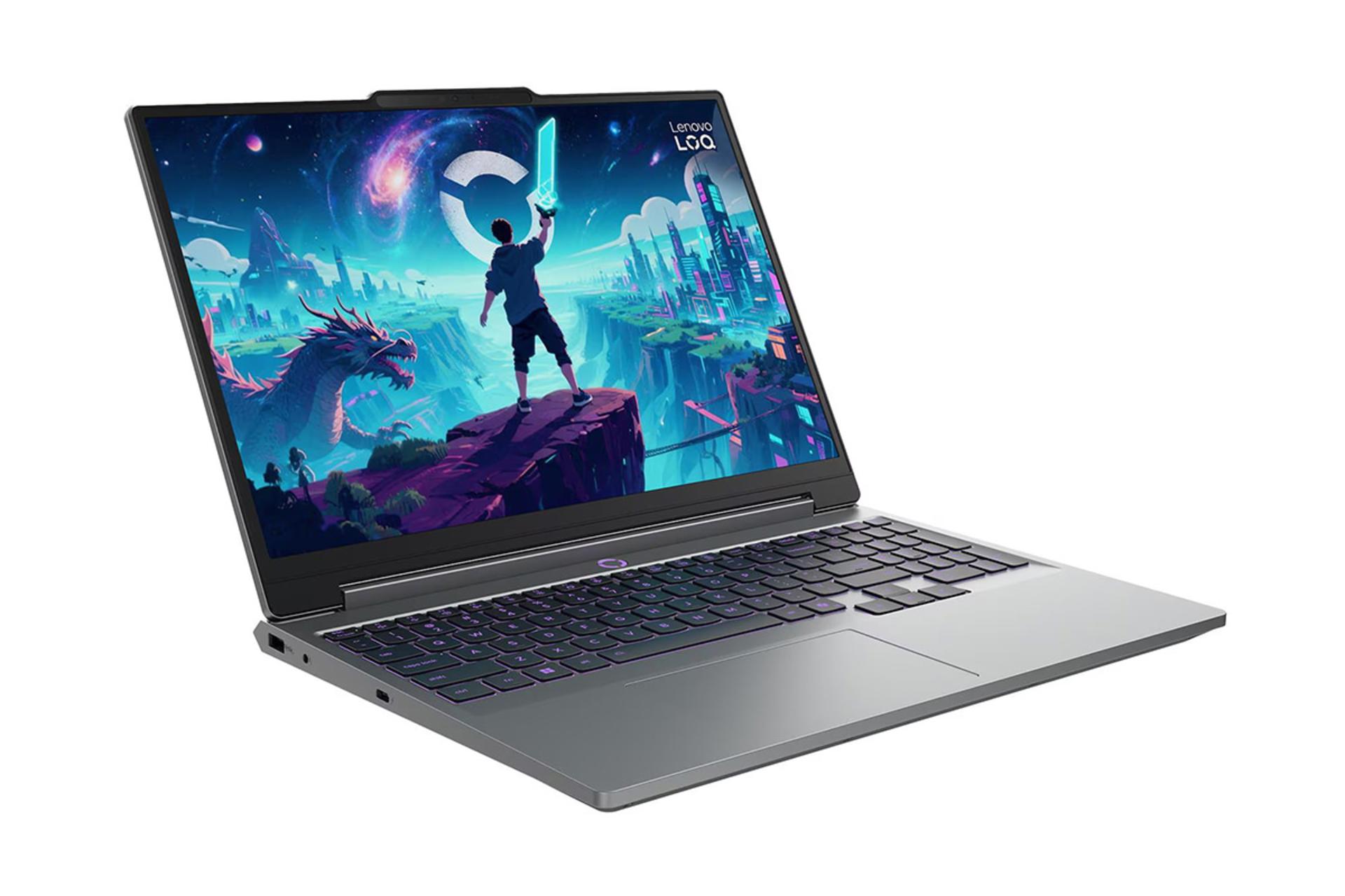لپ تاپ لنوو Lenovo LOQ 15IPH11 نمای جلو و چپ