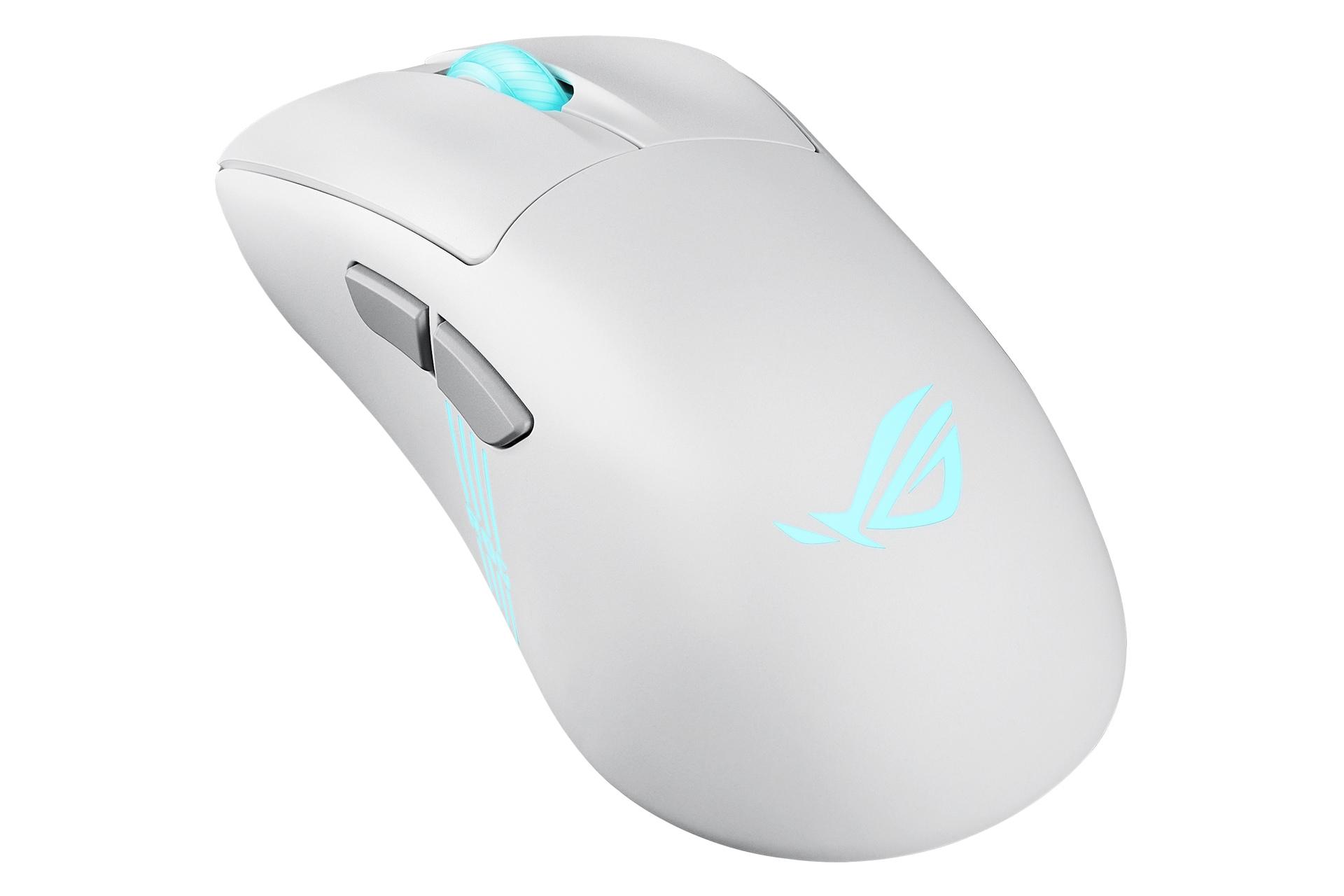 ماوس ایسوس ASUS ROG Keris II Origin سفید از نمای کناری
