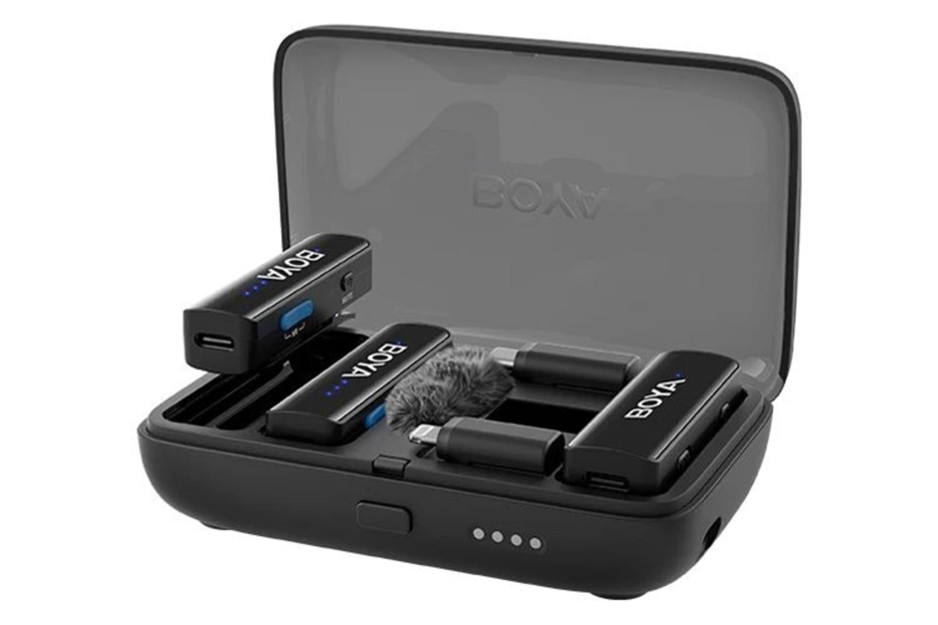 محفظه شارژ میکروفون بویا BOYA BOYALINK 2
