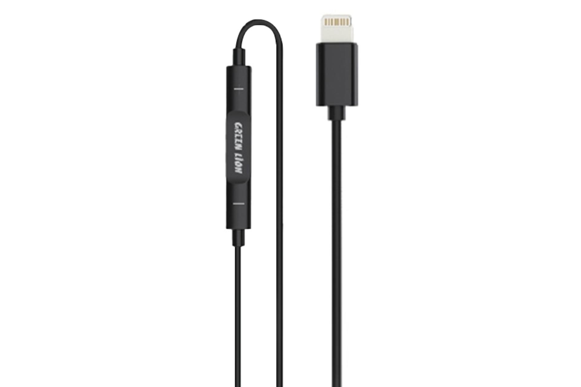 کابل هدفون گرین لاین Green Lion Stereo Earphones Lightning