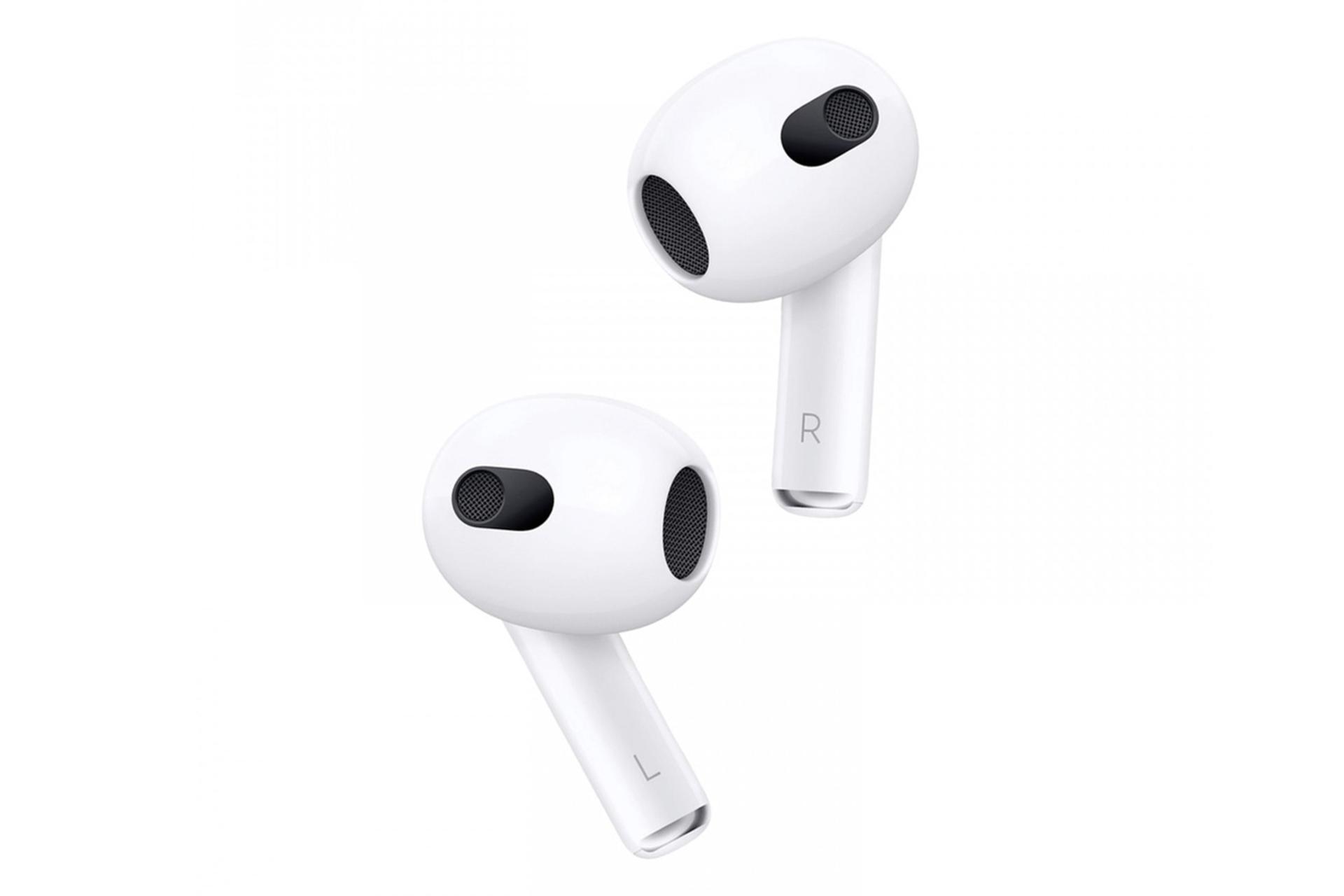 ایرباد بی سیم پرودو Porodo Blue Deep Bass Wireless Earbuds 3 سفید از نمای کناری