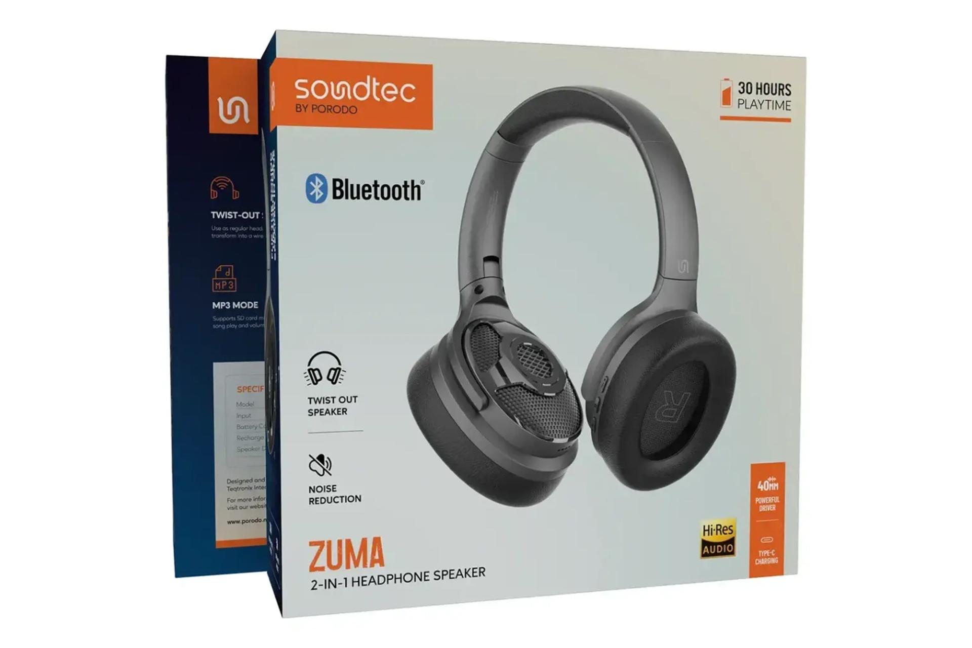 جعبه هدفون پرودو Porodo Soundtec Zuma