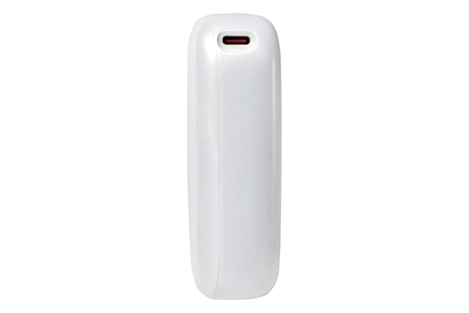 پاور بانک هیسکا HISKA HP-229PD 20000mAh سفید از نمای کناری