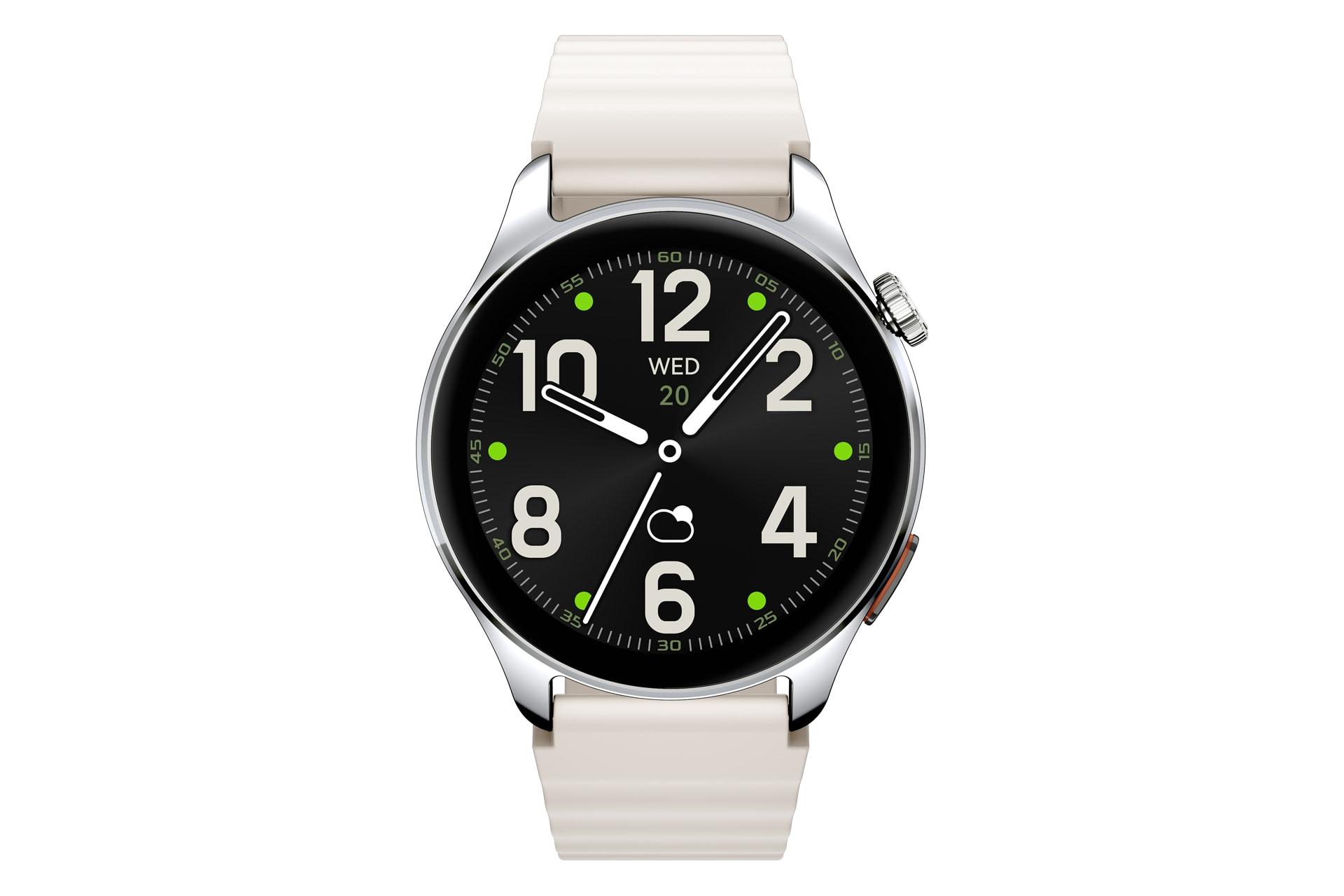 صفحه نمایش ساعت هوشمند هایلو Haylou Watch 4S نقره ای