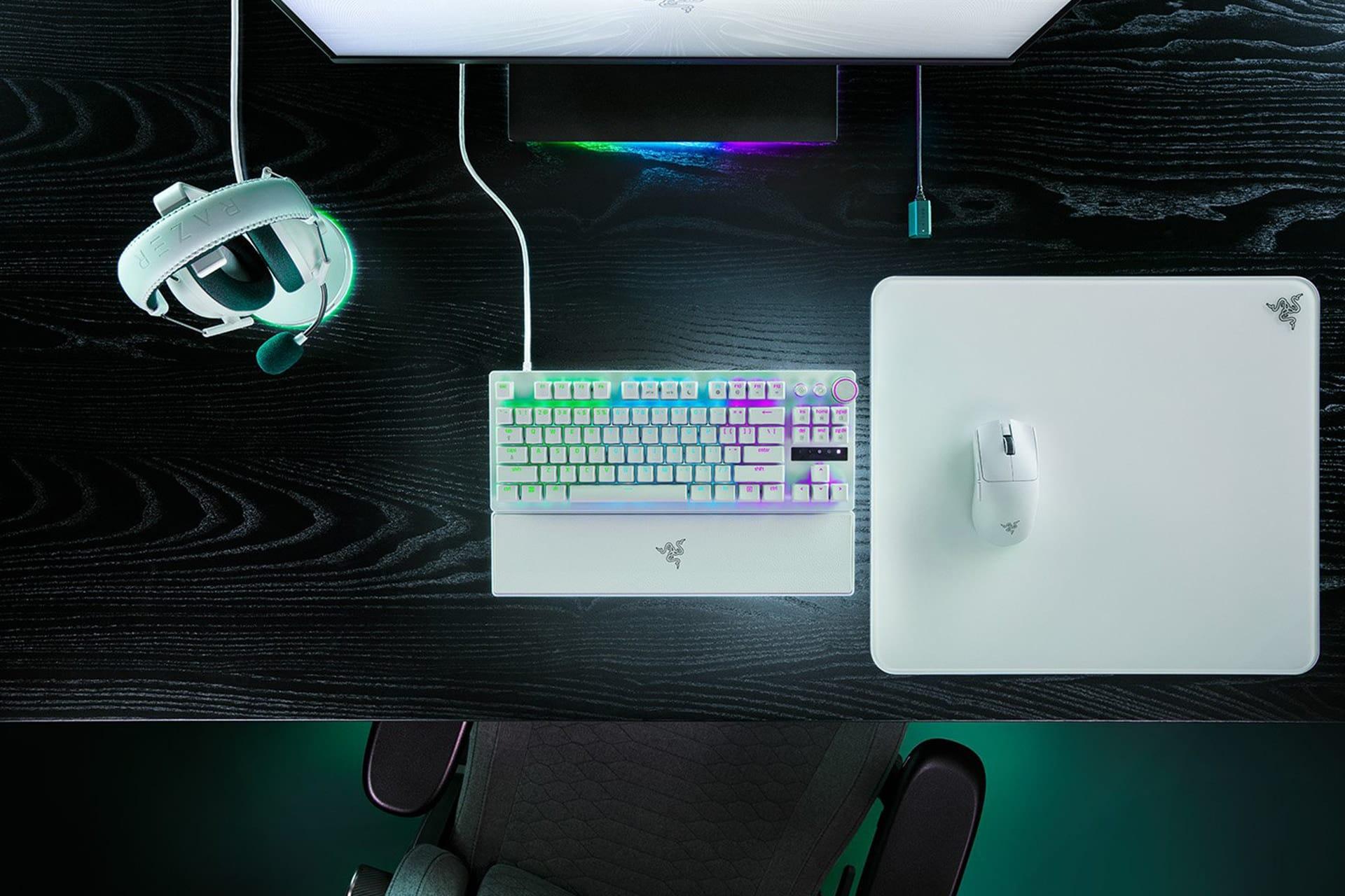 کیبورد ریزر Razer Huntsman V3 Pro Tenkeyless سفید