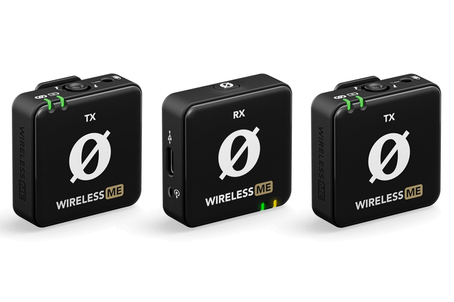 میکروفون رود Rode Wireless ME Dual مشکی از نمای کناری