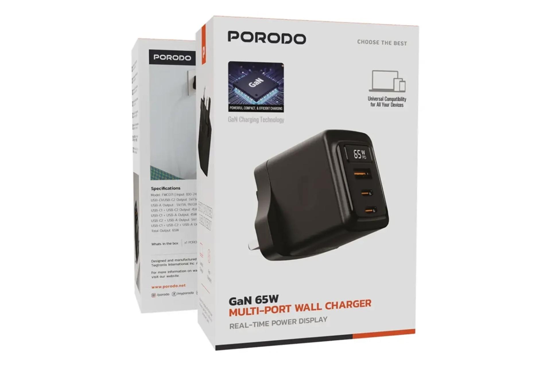 جعبه شارژر پرودو Porodo FWCH071