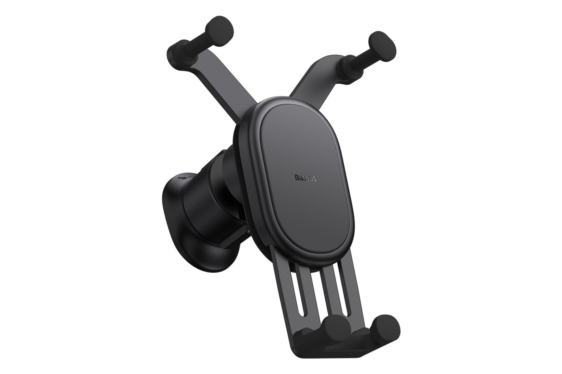 شارژر باسئوس Baseus Stable Gravitational Car Mount Pro مشکی از نمای کناری