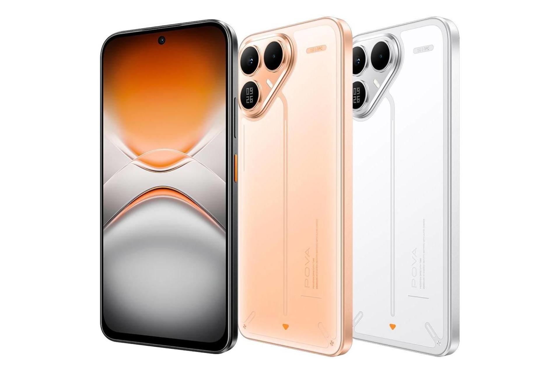 گوشی موبایل تکنو Tecno Pova 8 در رنگ های مختلف