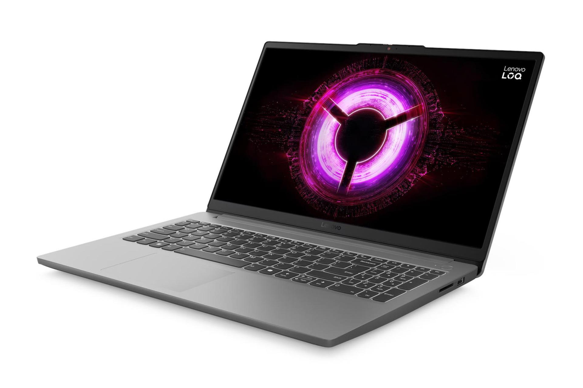 لپ تاپ لنوو Lenovo LOQ 15ARP10E نمای جلو و راست