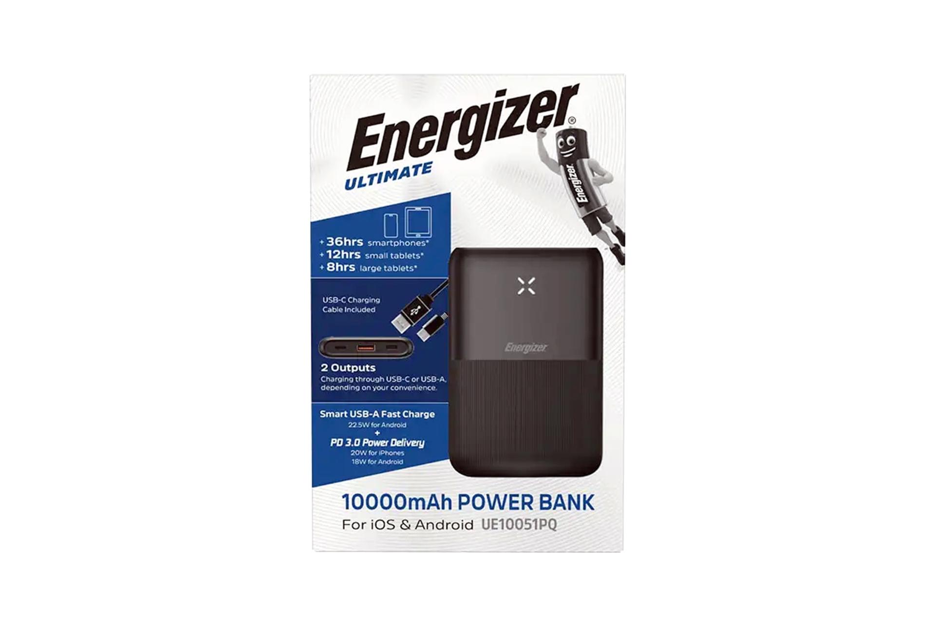 جعبه پاور بانک انرجایزر Energizer UE10051PQ 10000mAh