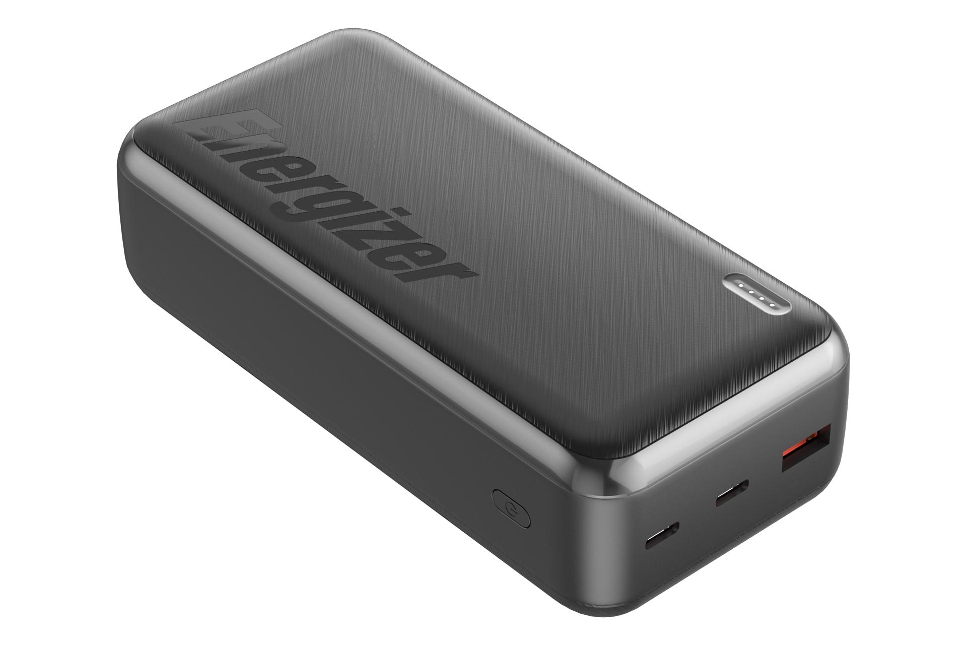 پاور بانک انرجایزر Energizer UE30055PQ 30000mAh از نمای کناری