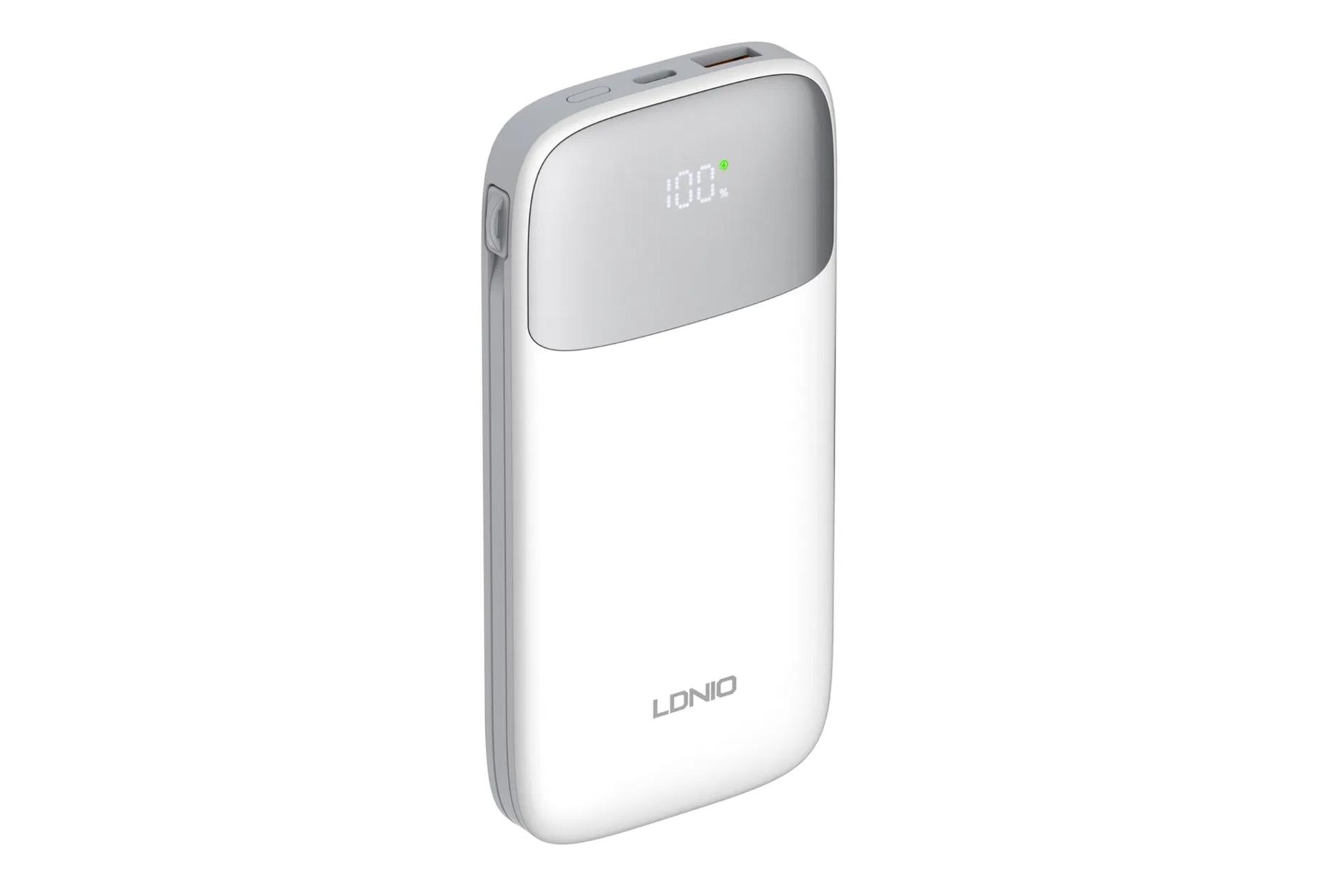 سمت چپ پاور بانک الدینیو LDNIO PQ19 10000mAh
