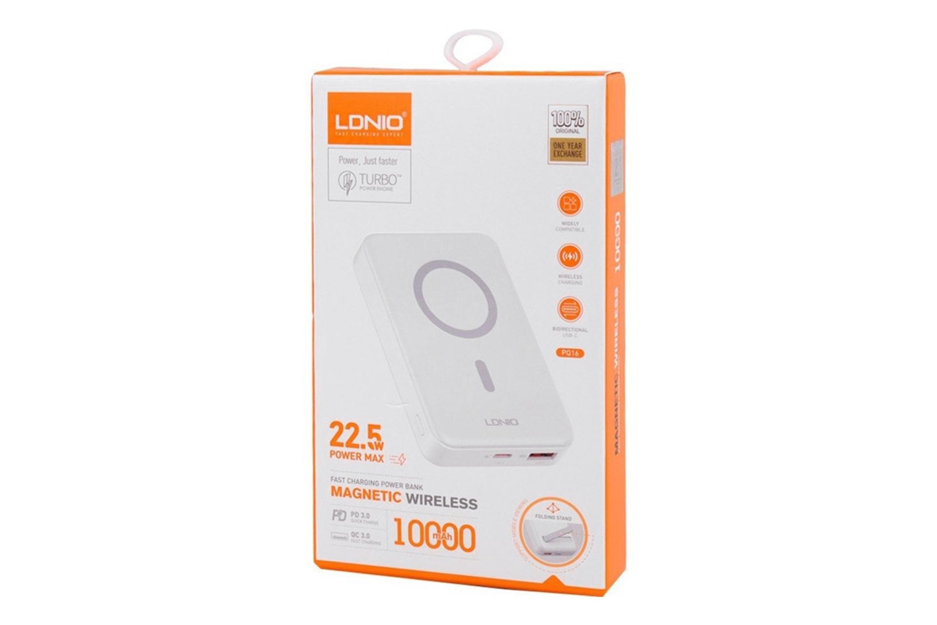 جعبه پاور بانک الدینیو LDNIO PQ16 10000mAh