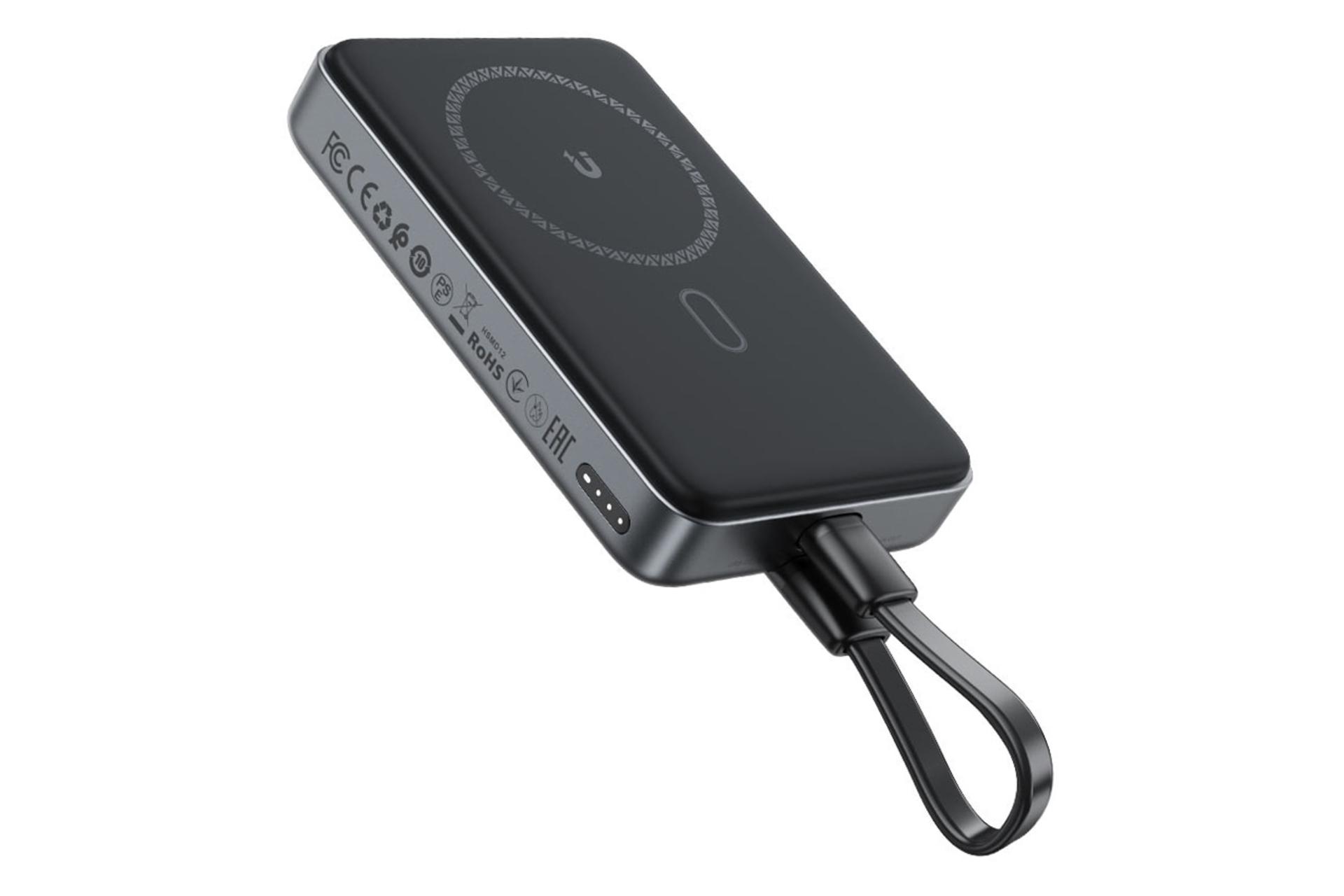 پاور بانک ایس فست ACEFAST M10 10000mAh از نمای کناری