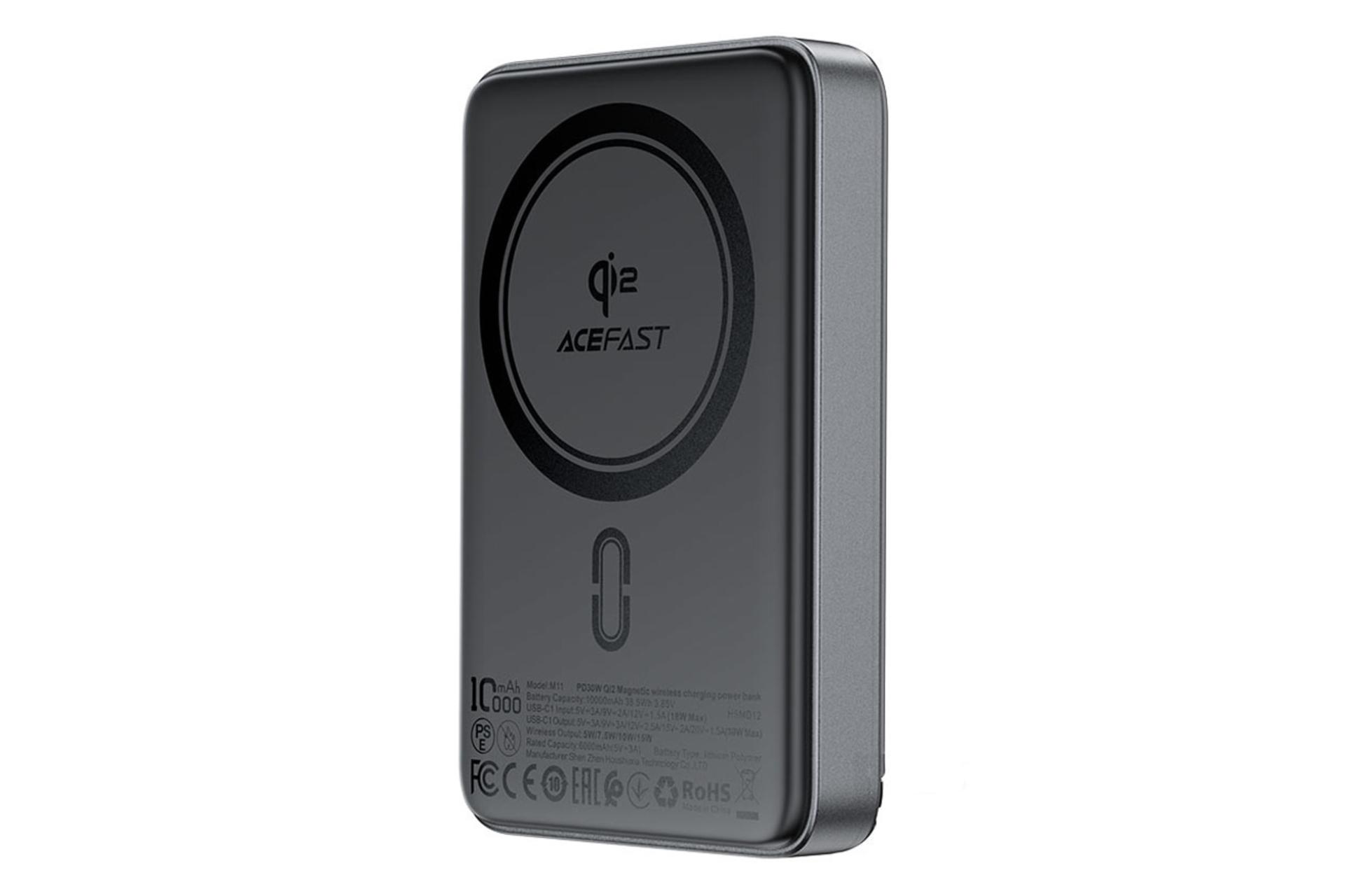 سمت راست پاور بانک ایس فست ACEFAST M11 10000mAh