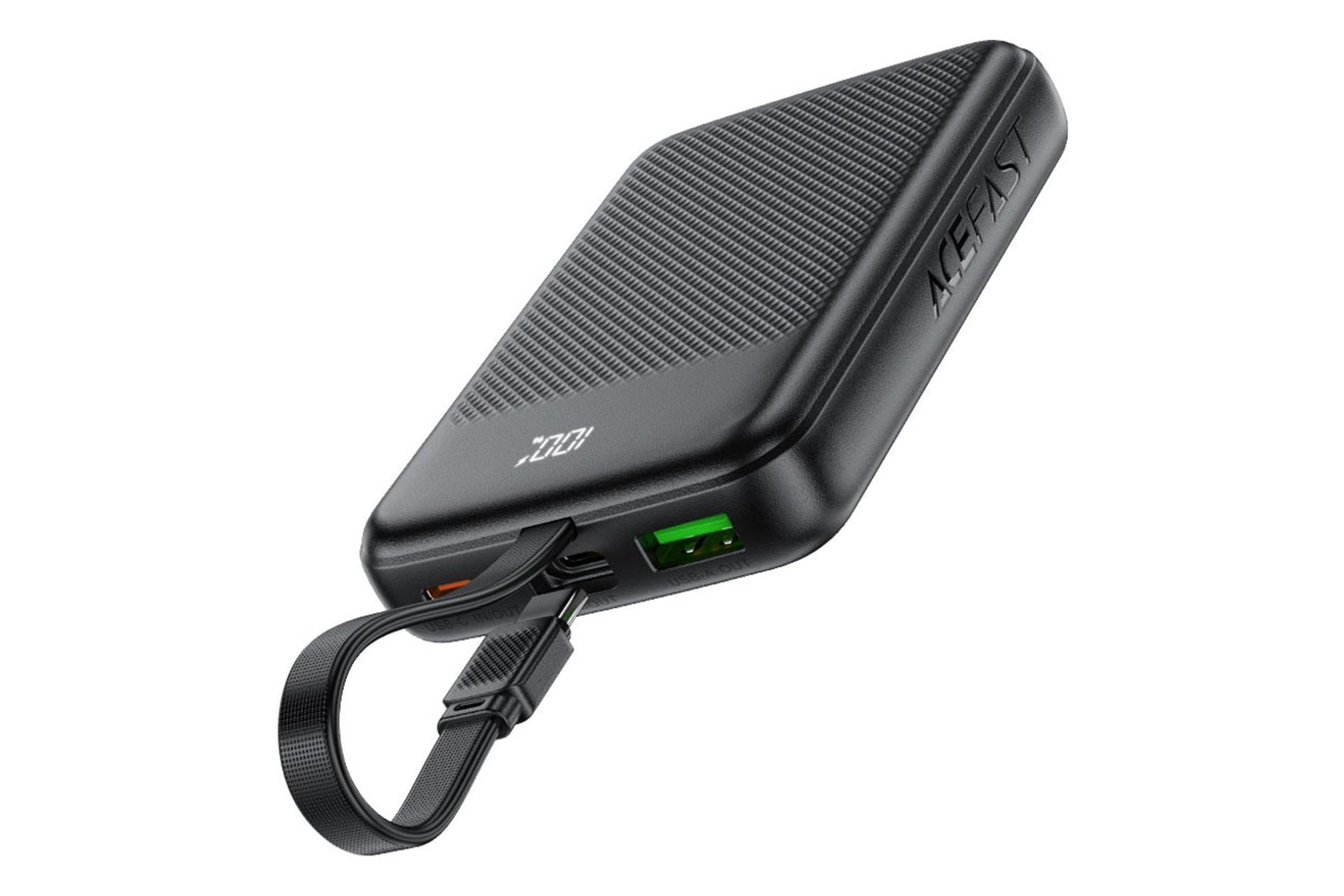پاور بانک ایس فست ACEFAST M13 10000mAh از نمای کناری