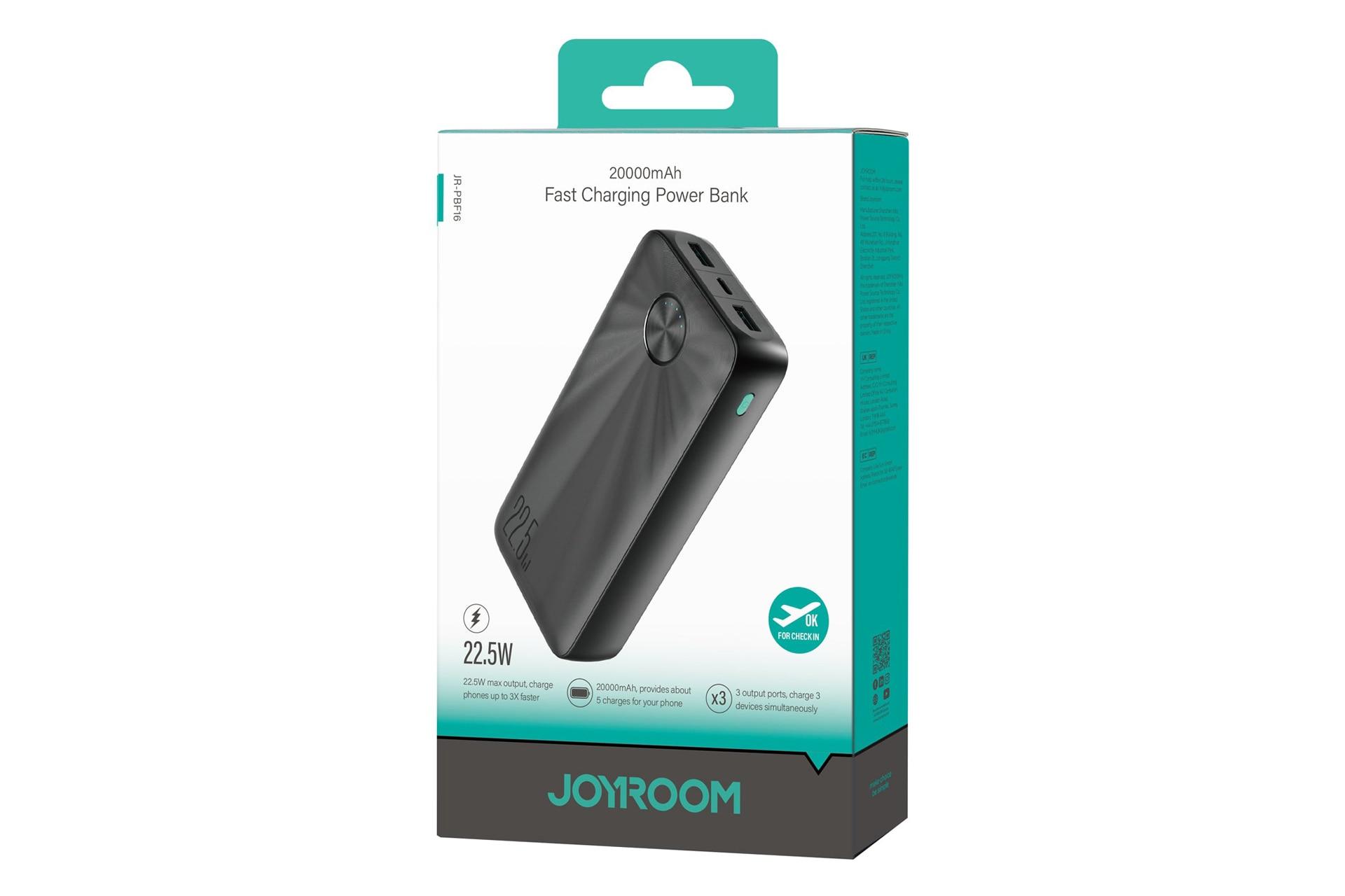 جعبه پاور بانک جوی روم Joyroom JR-PBF16 20000mAh
