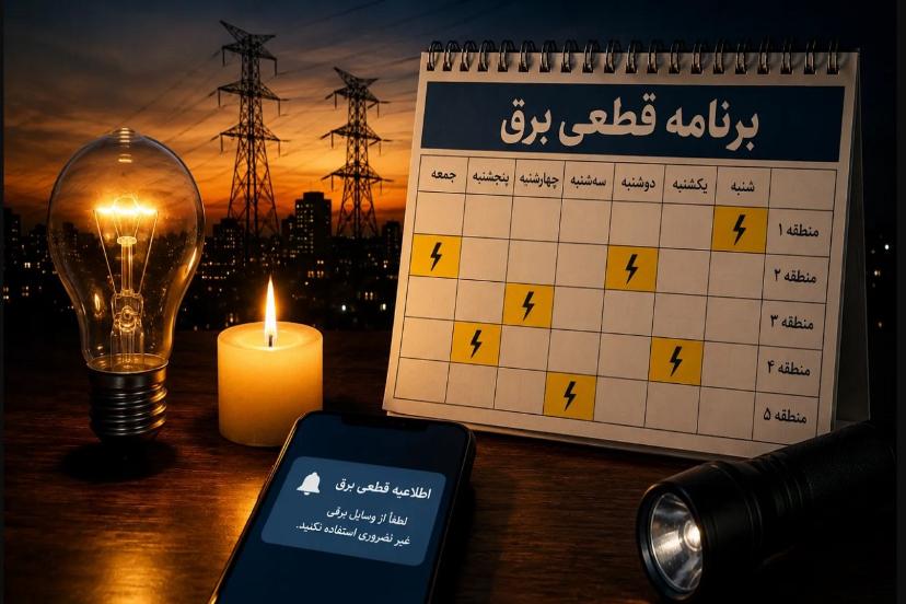 آغاز مجدد خاموشی‌های برنامه‌ریزی‌شده؛ برنامه قطعی برق تا چهارشنبه نهایی شد