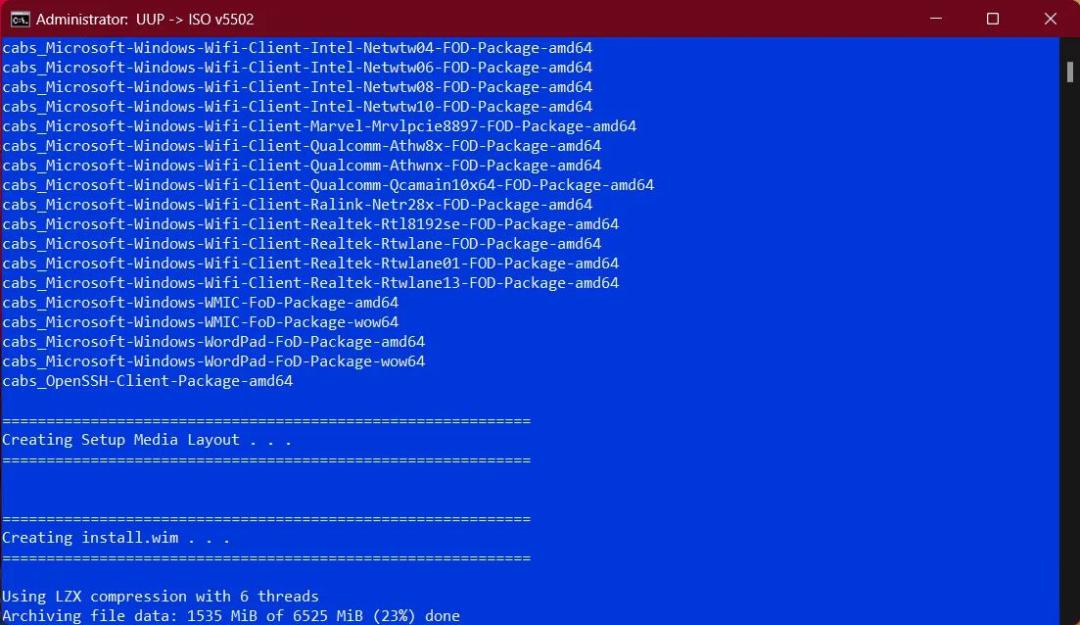 شروع فرایند ساخت فایل ISO