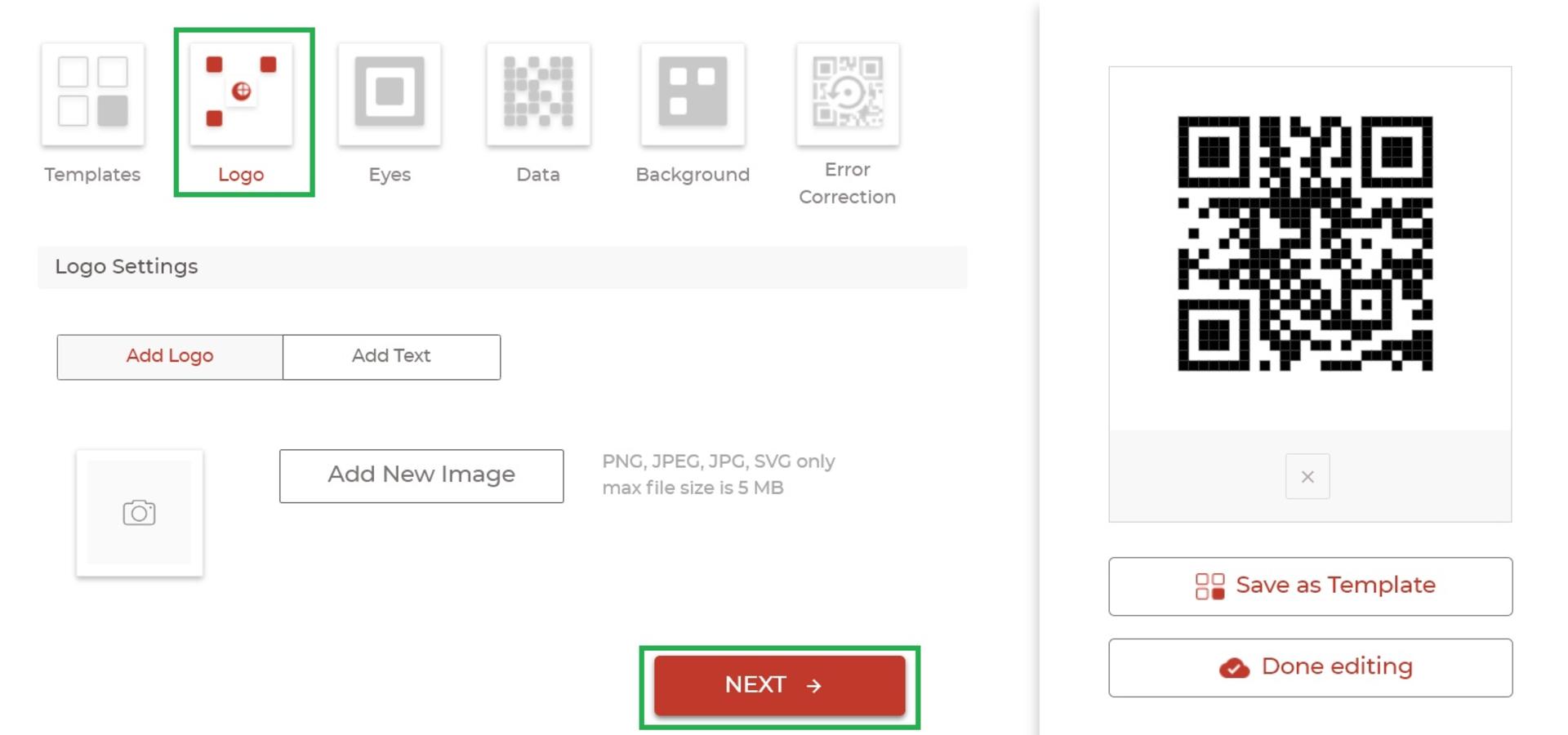 روند طراحی کد با استفاده از یک تولیدکننده QR کد