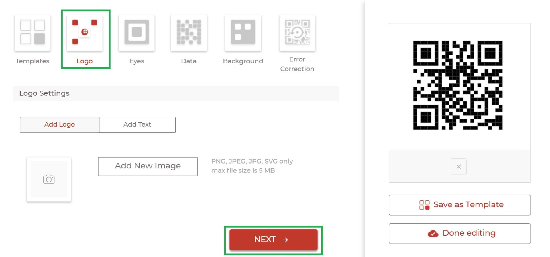 روند طراحی کد با استفاده از یک تولیدکننده QR کد