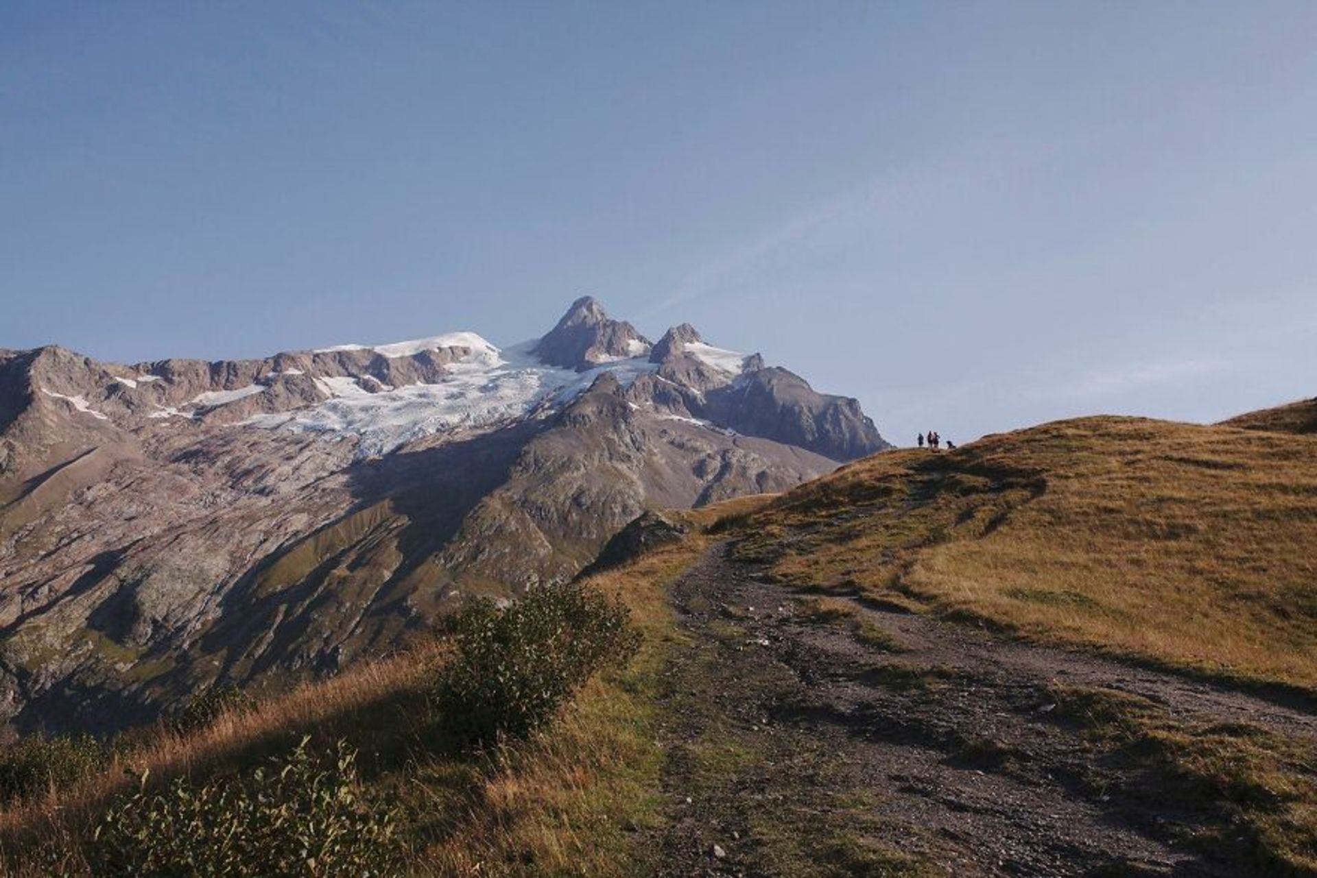 منظره کوه مون بلان آلپ