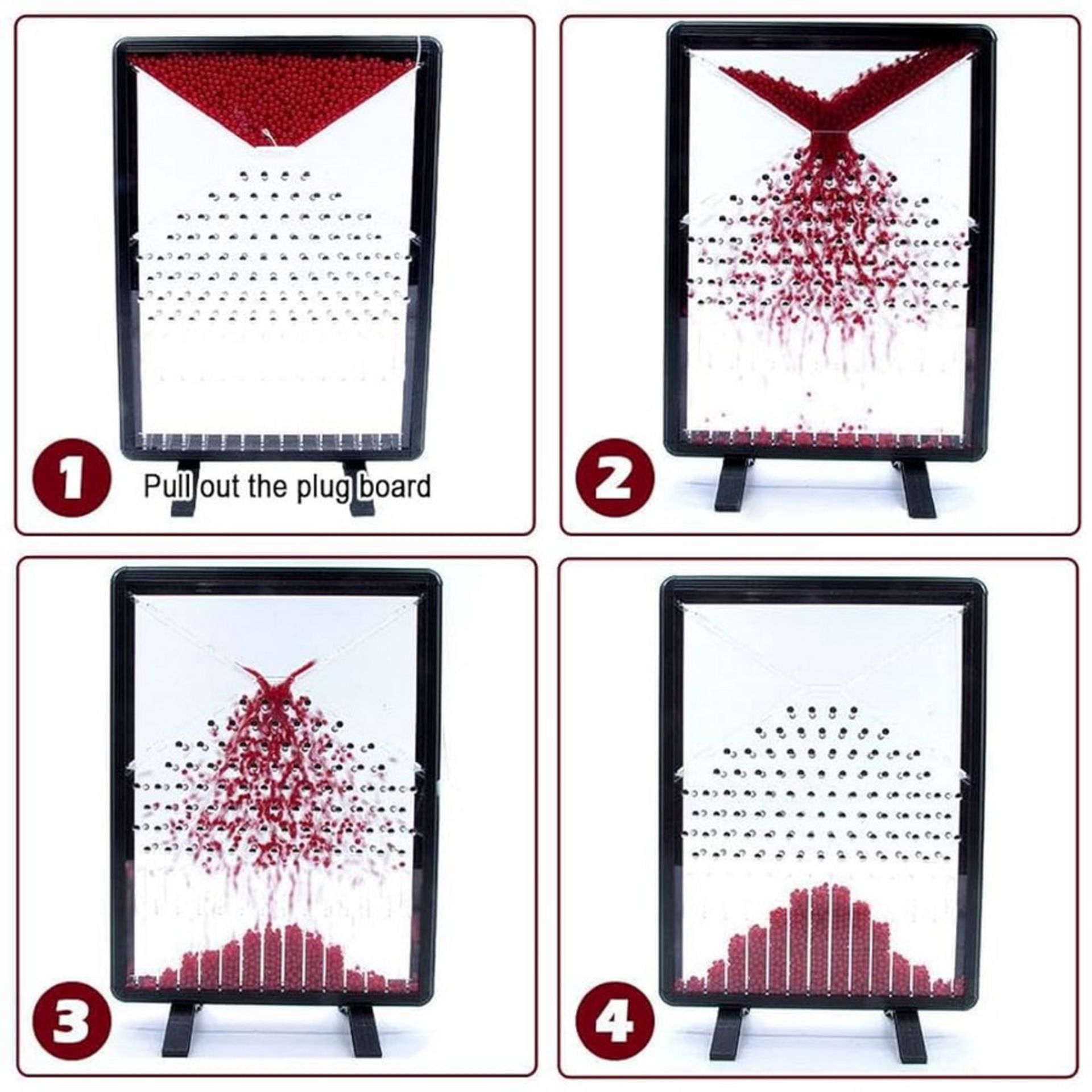 تخته گالتون برای نشان دادن توزیع نرمال