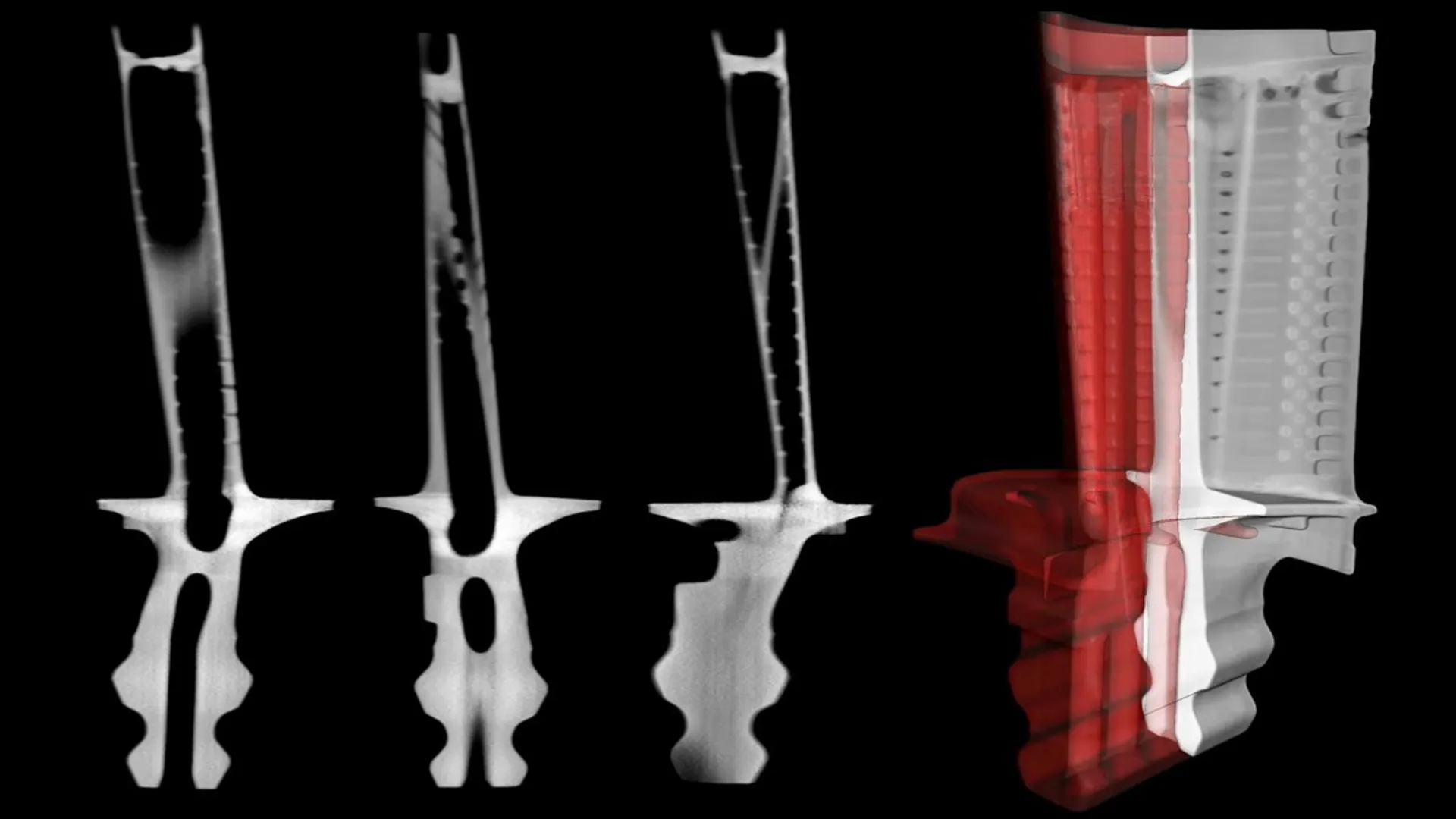 سی‌تی اسکن صنعتی تیغه توربین