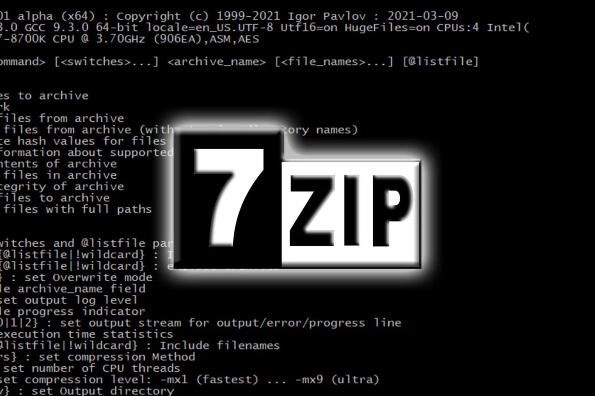اپلیکیشن 7Zip برای ویندوز
