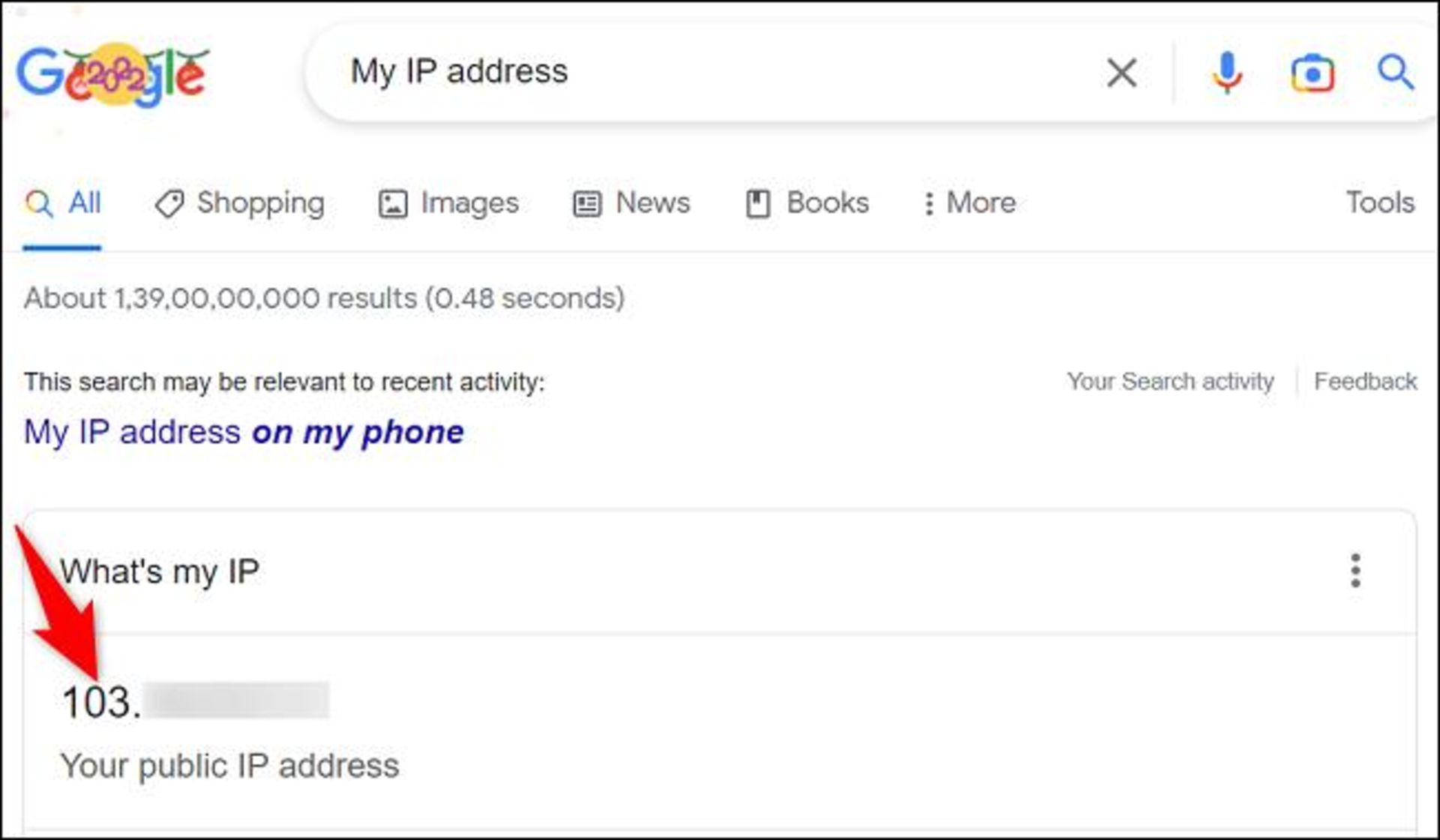 قابلیت مشاهده آدرس IP عمومی ازطریق گوگل