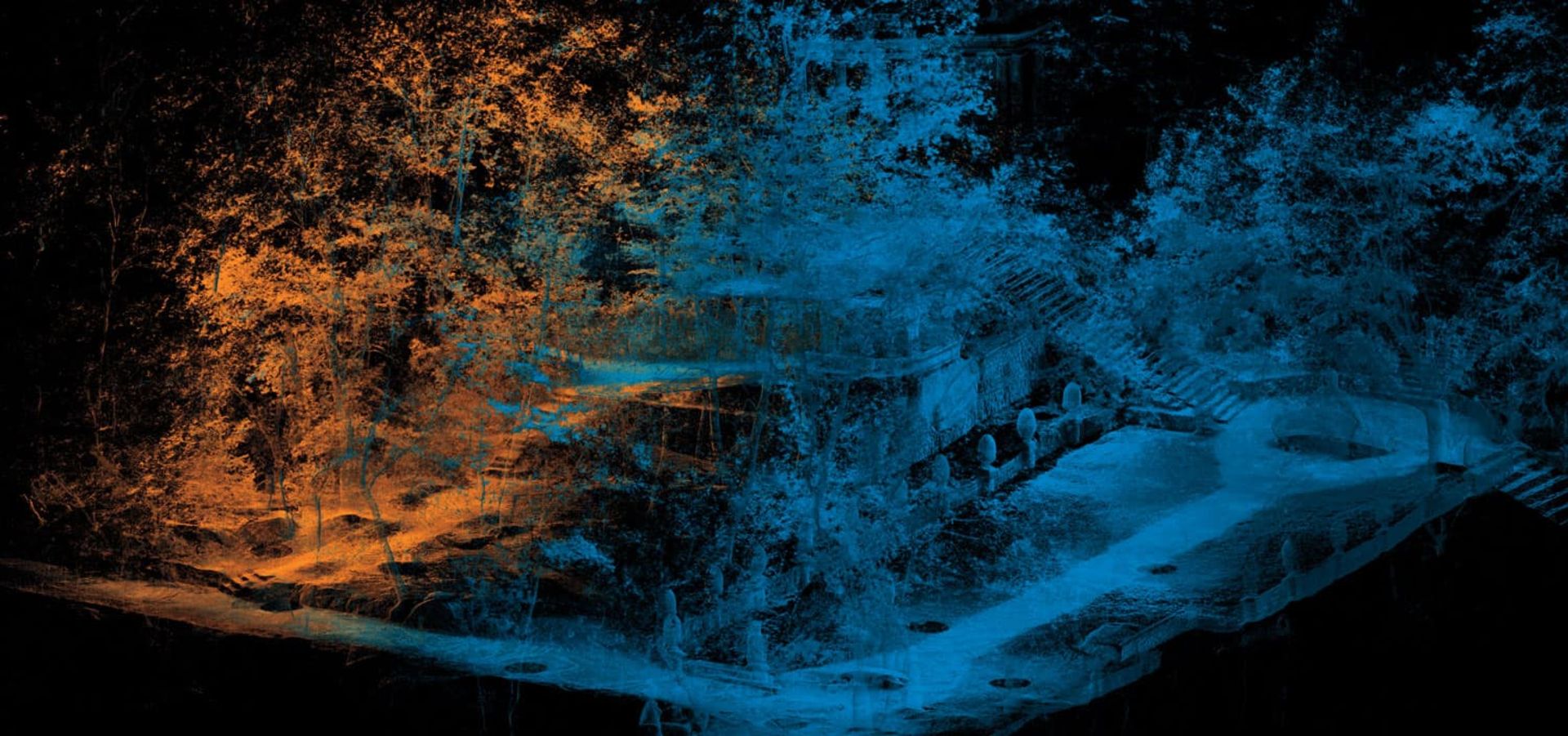 اسکن سه بعدی باغ ساکرو بوسکو ایتالیا