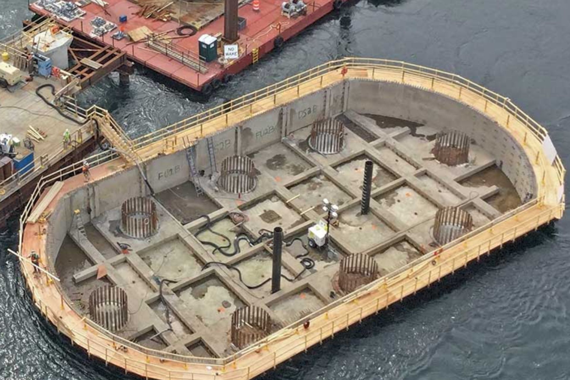 نمای داخلی یک کیسون (Caisson)