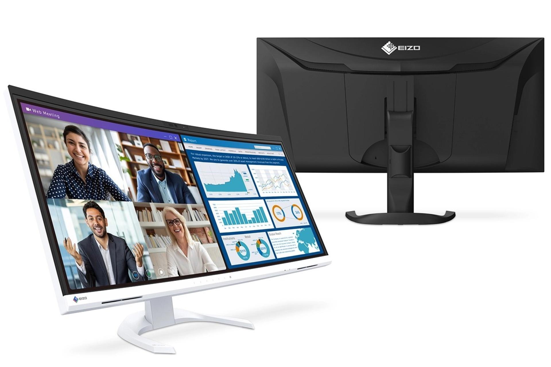 مانیتور منحنی سفید Eizo FlexScan EV3450XC