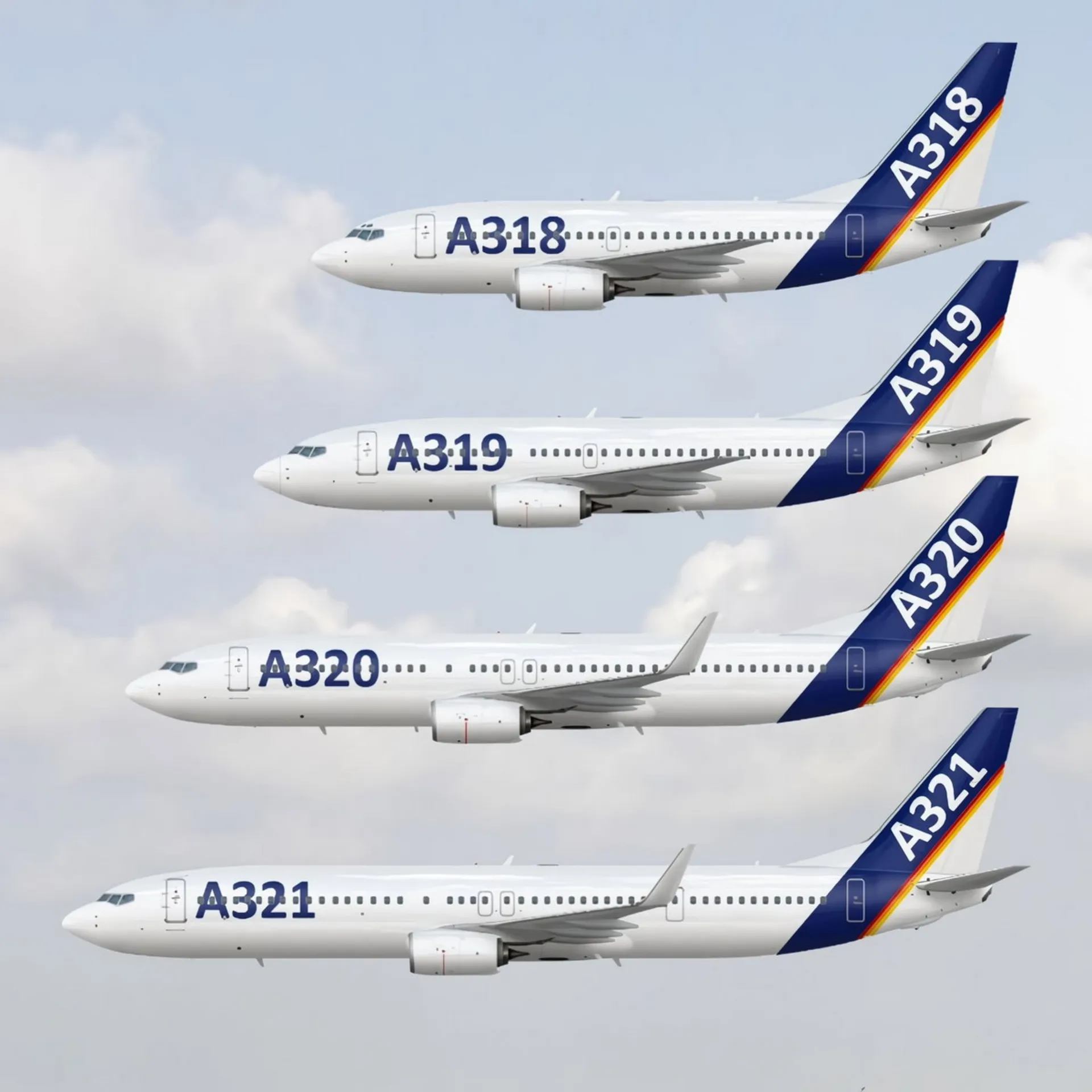 خانواده هواپیماهای A320 ایرباس