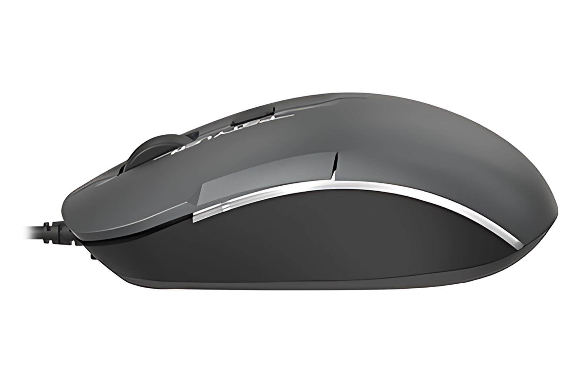 نمای چپ رنگ مشکی ماوس ای فورتک A4TECH Fstyler FM26S