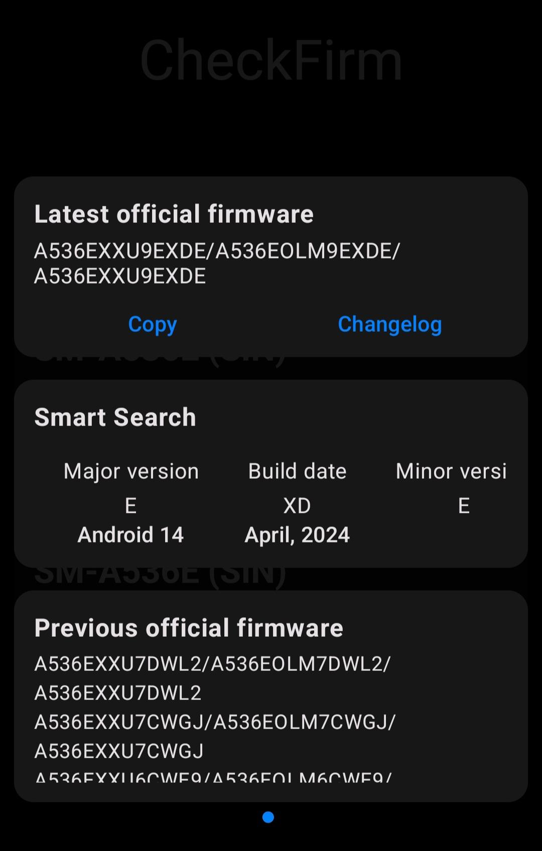 فرم‌ور‌های مربوط به به‌روزرسانی One UI 6.1 برای گلکسی A53